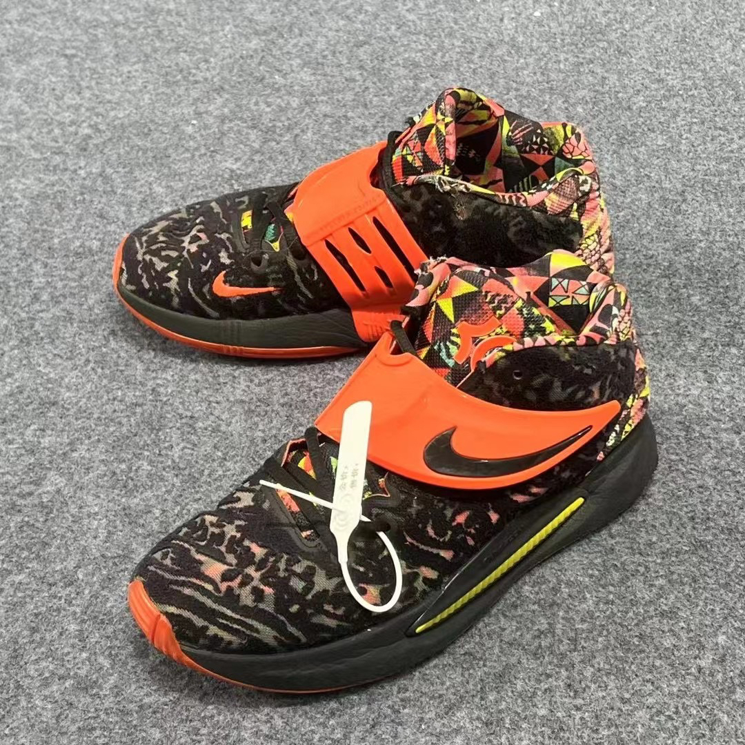 40.5码/NIKE KD14黑红配色 高帮篮球鞋
