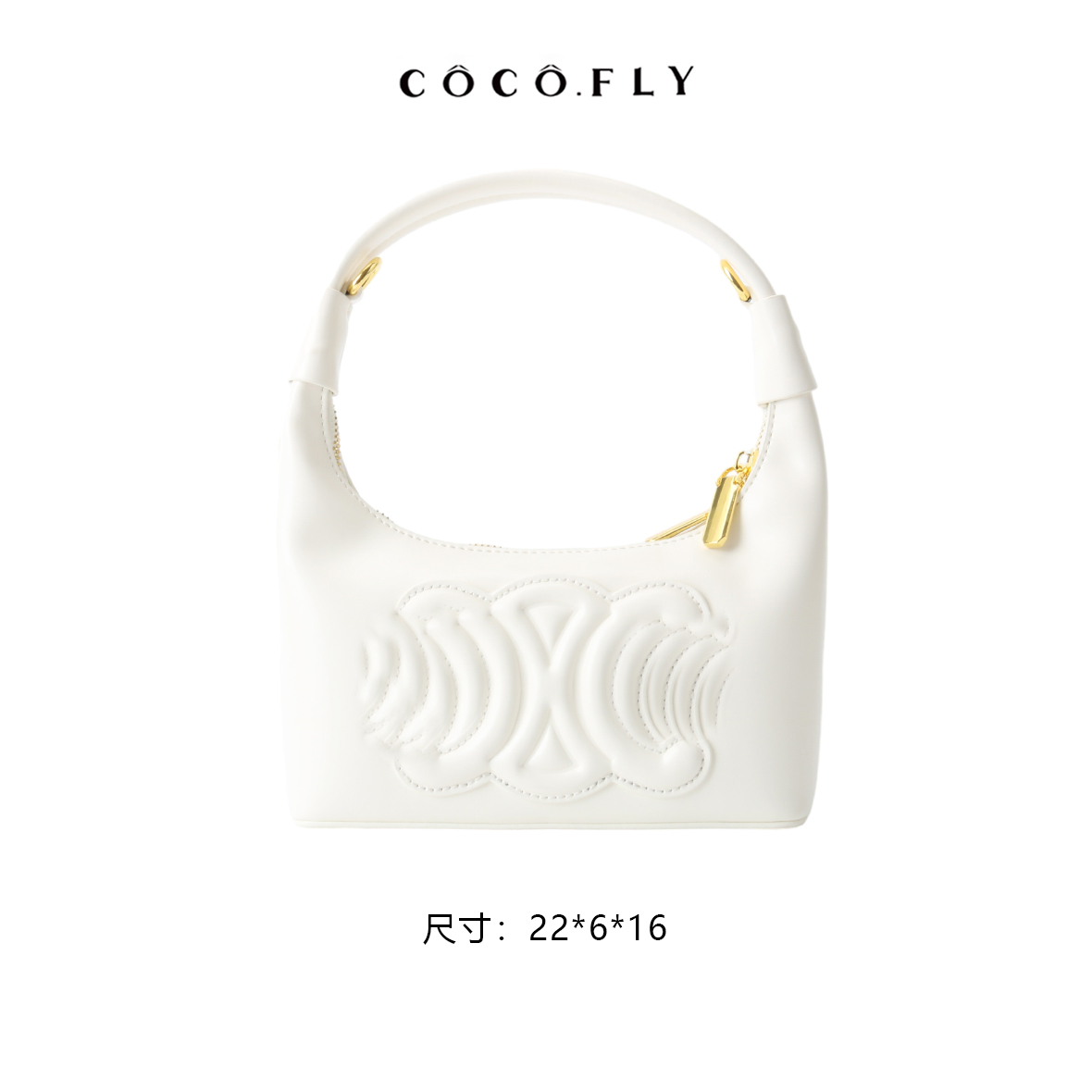 时尚女包手提单肩斜挎包WG-6095-白色