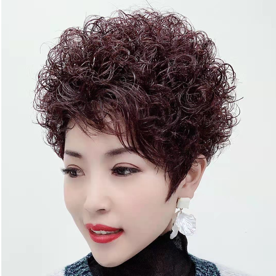 29号发型链接 007经典爆款卷发 全真发手工