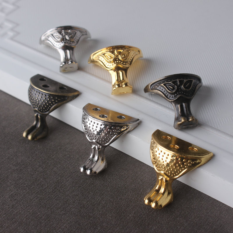 【好家】手工DIY锌合金脚古铜色脚座三角脚座饰品合页垫脚底脚