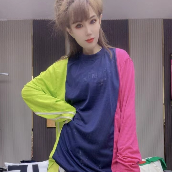 601-699#【小敏姐欧严选】时尚潮流新款气质上衣印花圆领上衣