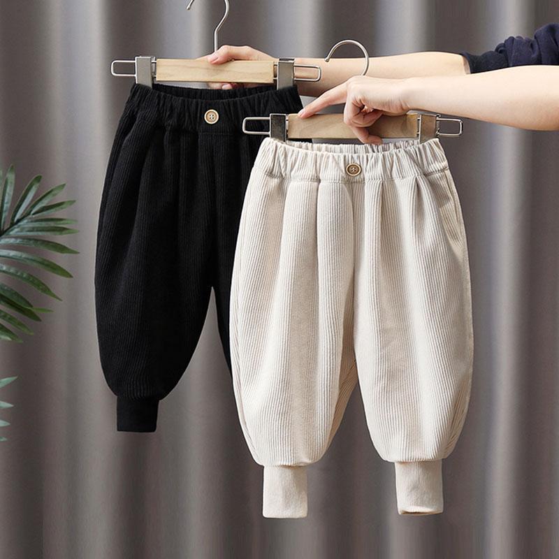 【小扬哥推荐】男童裤子灯芯绒春秋2024新款宝宝休闲裤儿童秋冬加