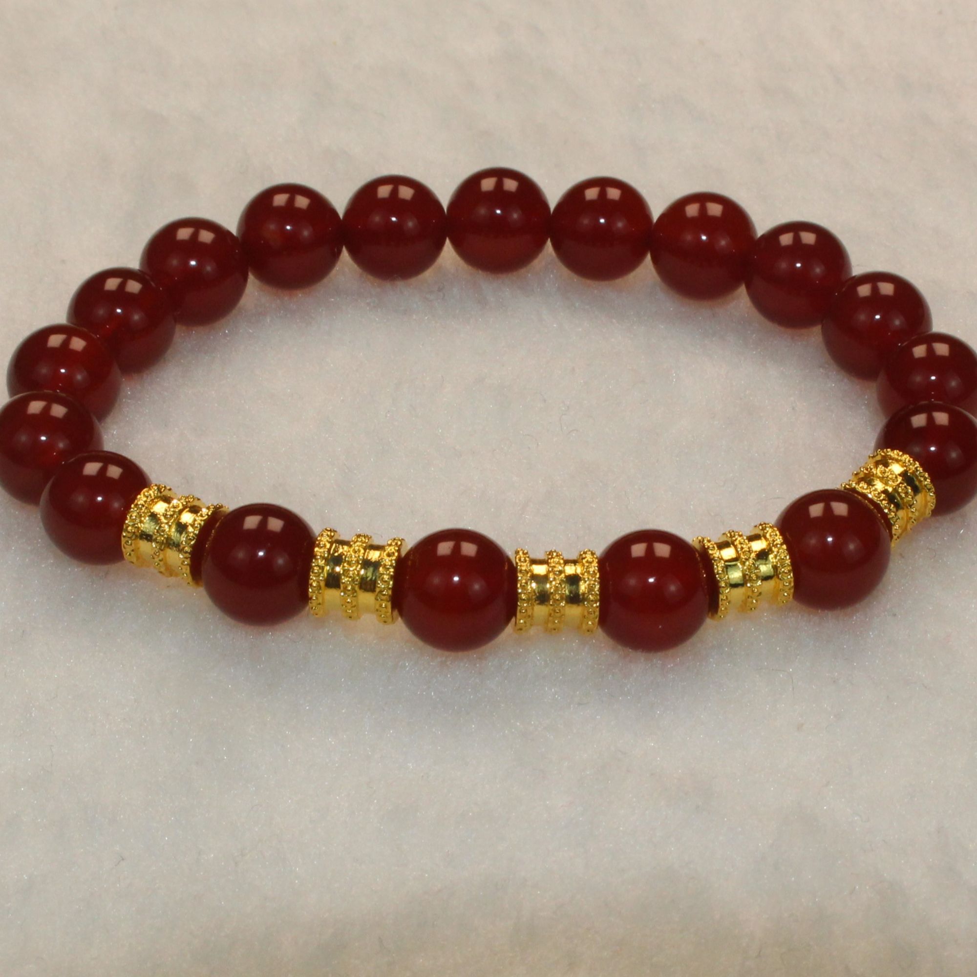 足金小蛮腰转运珠路路通*5 红/黑/绿百搭男女配件时尚精致金手串