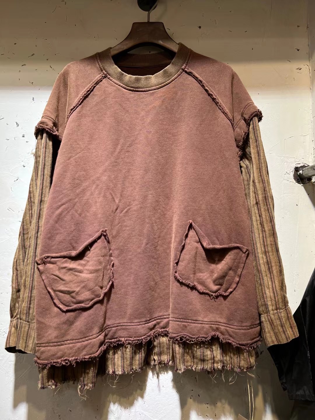 原创软糯针织棉卫衣（假两件套 衣长 73 胸围140）