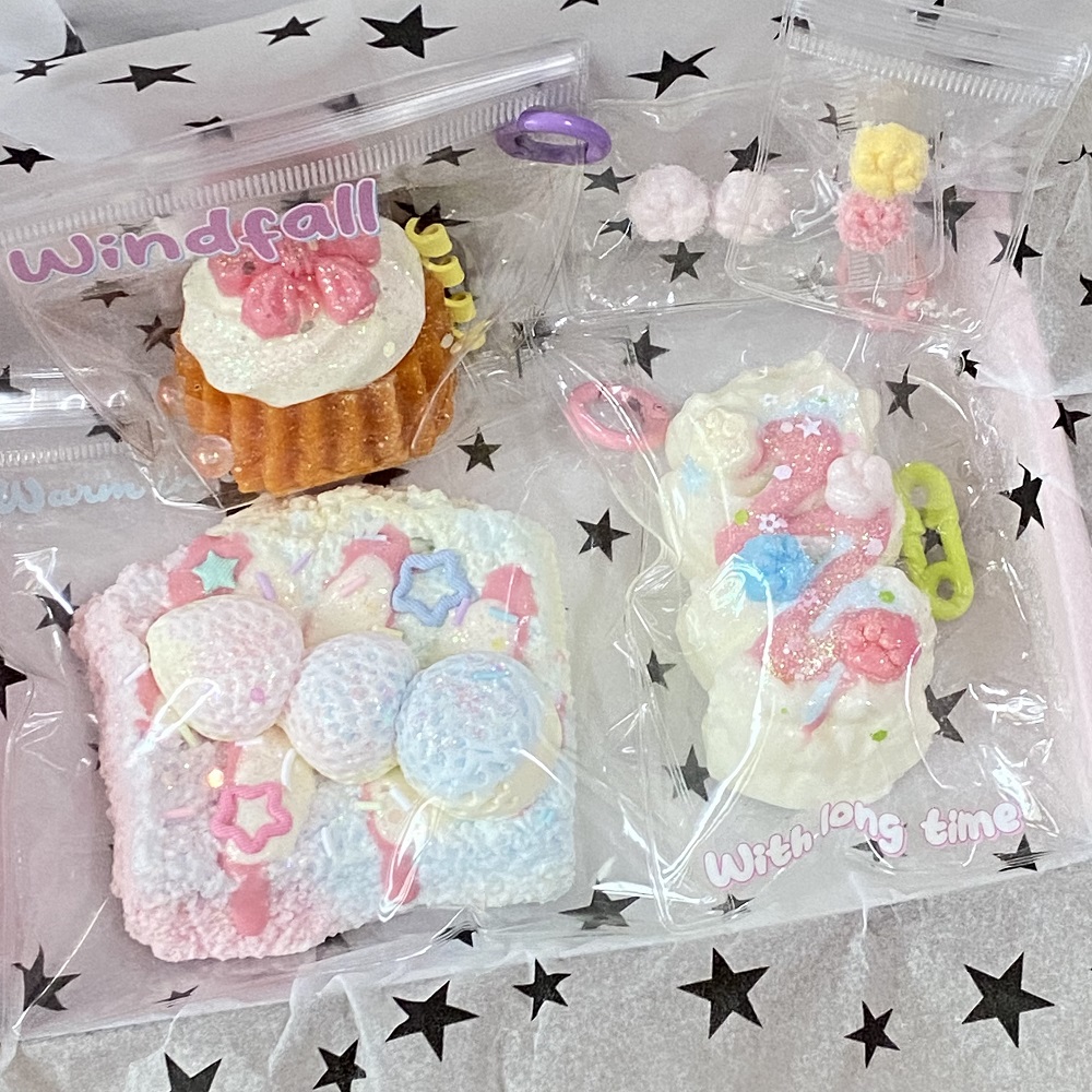 （能选5-8个）手工食品级硅胶捏捏解压玩具连麦包350g【默认微瑕】