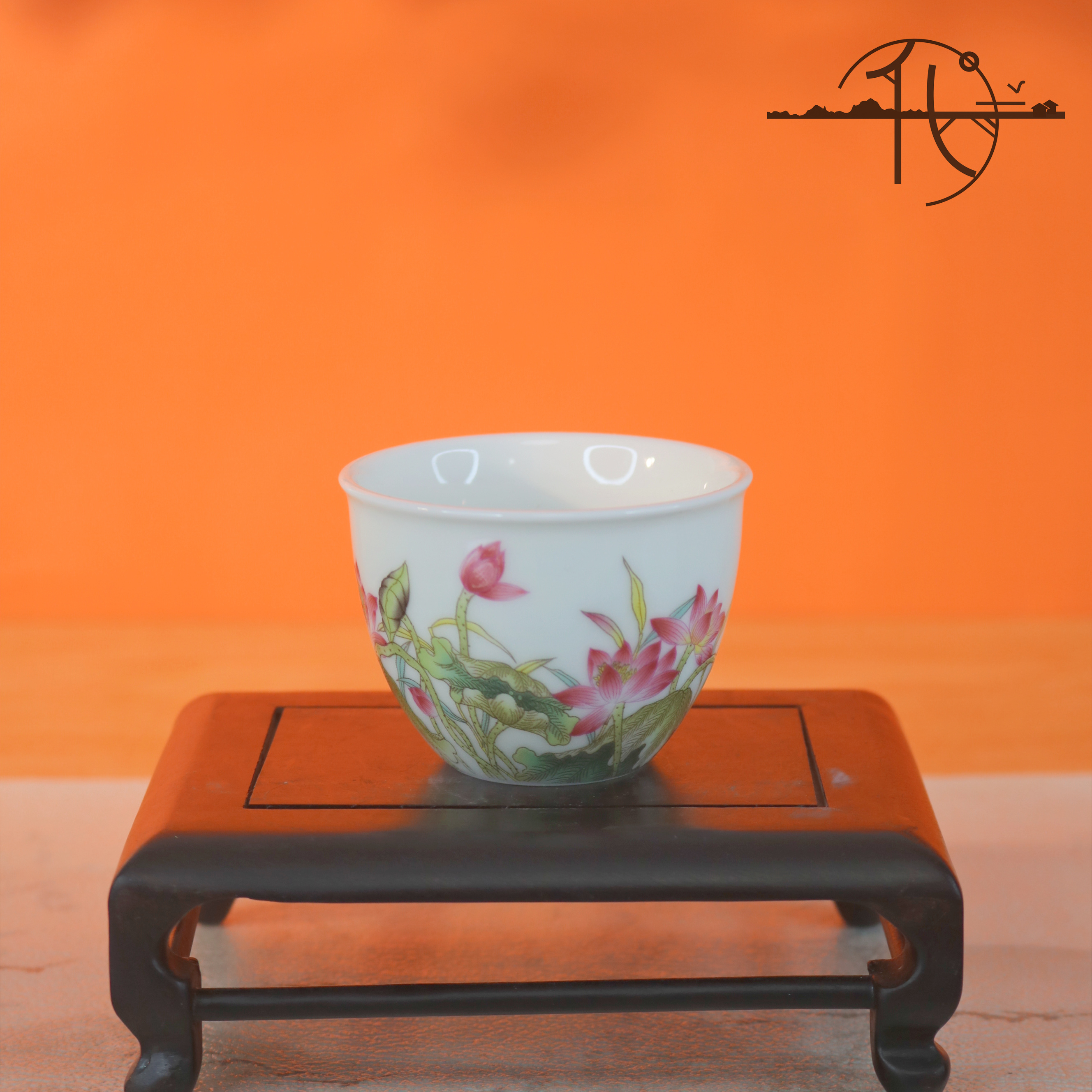 一团荷气小缸杯主人杯功夫茶具品茗杯A9085