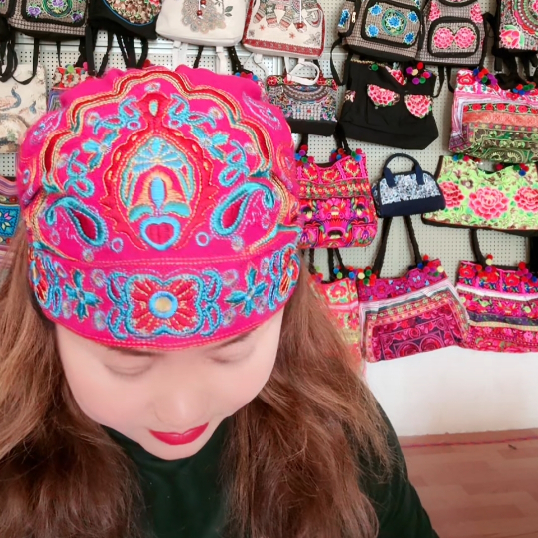 民族风刺绣发带护头绣花发套