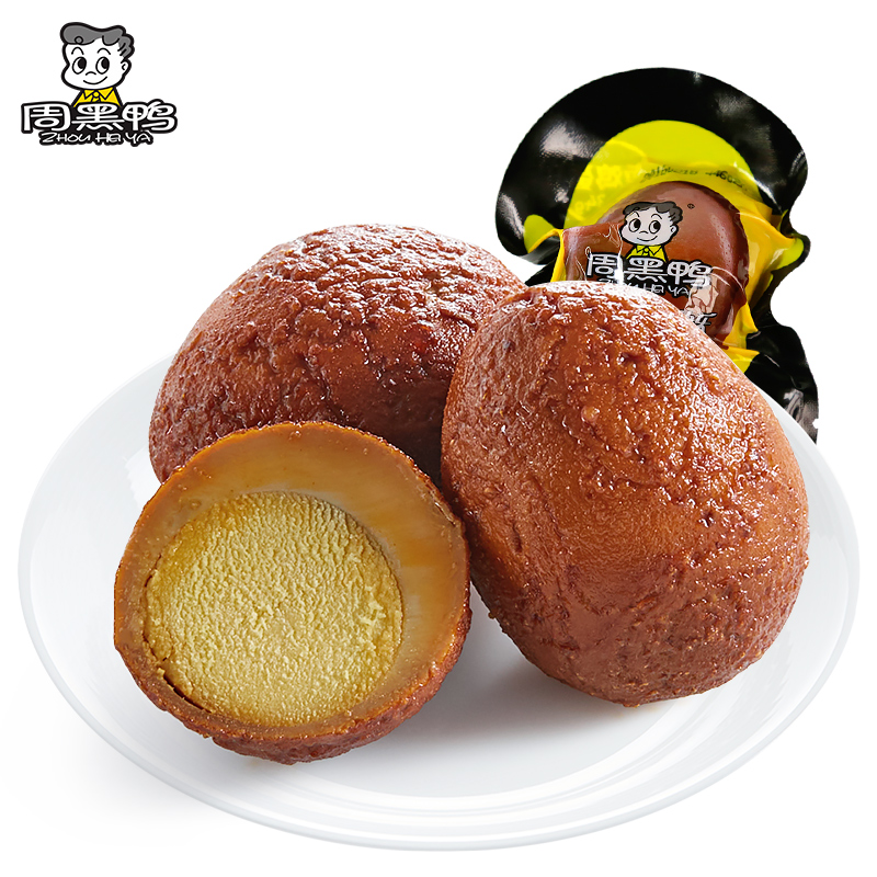 周黑鸭【到手7颗】虎皮卤鸡蛋34g单颗甜辣泡面搭档 独立小包