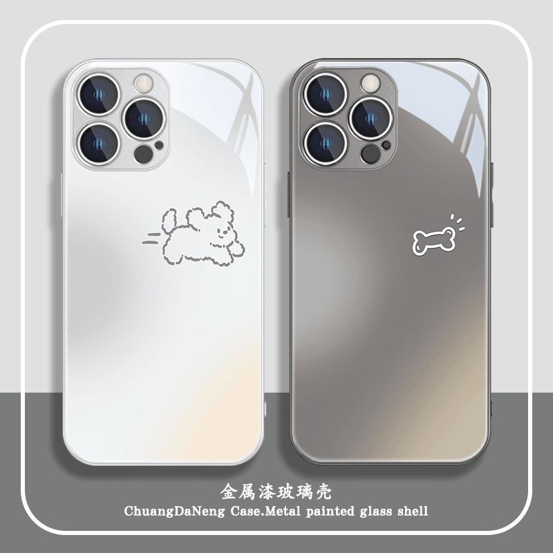 液态金属奔跑小狗适用苹果16手机壳iphone15华为oppo小米vivo防43