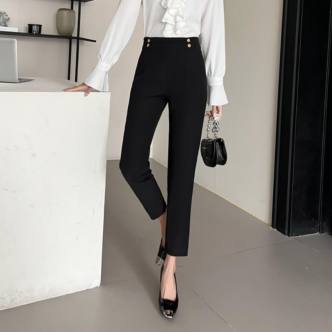 【OSM】2024夏季新款高腰显瘦小脚哈伦裤