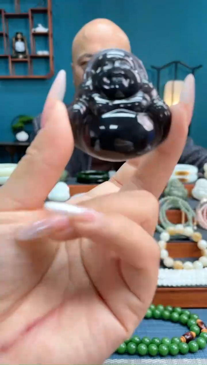 【闪购商品】和田玉吊坠未镶嵌烟紫佛公发一件