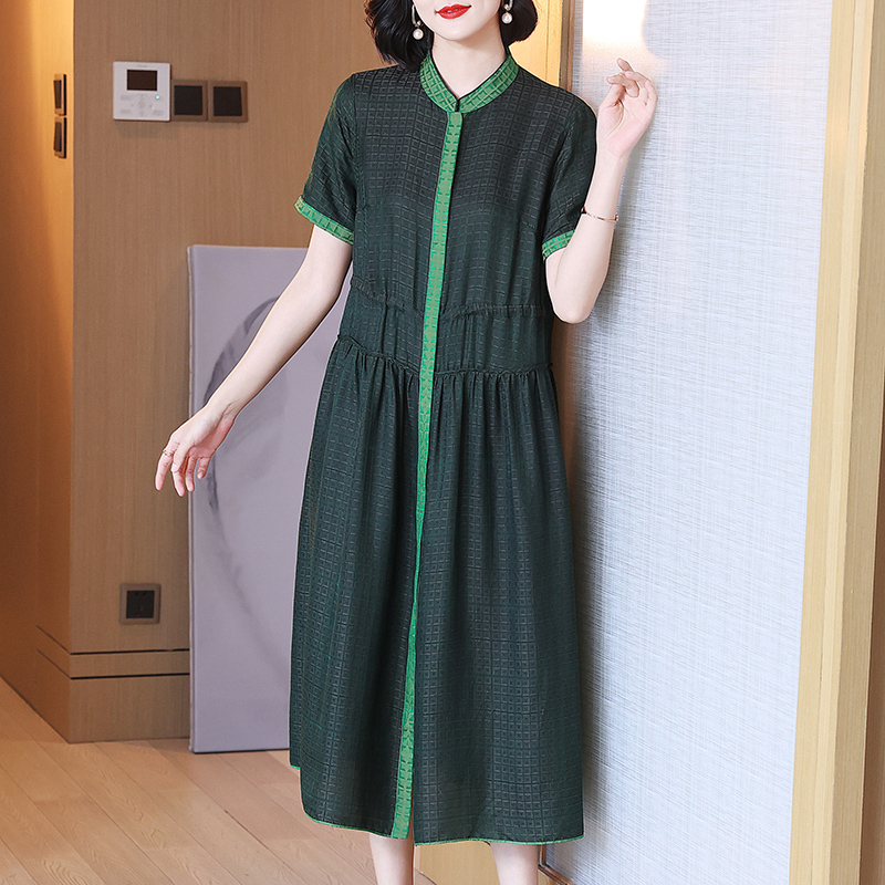 复古中国风连衣裙女人衣服2024新款夏季时尚气质松弛感新中式裙子