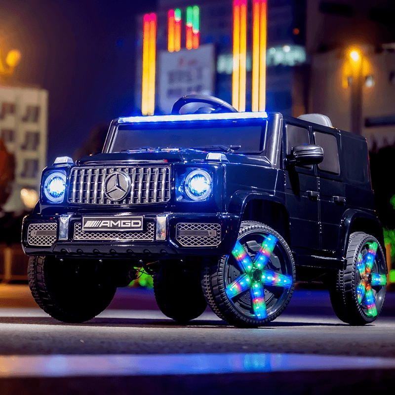 奔驰大G儿童电动四轮宝宝越野遥控汽车可坐大人双人摇摆玩具童车