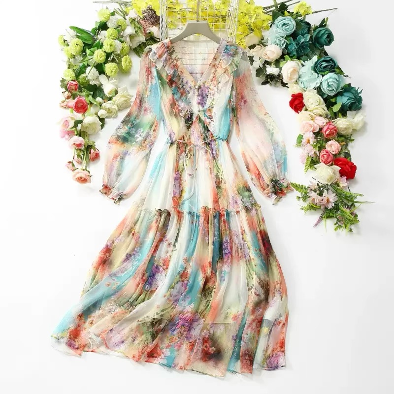 阿朱专属宽松连衣裙女装连衣裙碎花显瘦气质（具体以直播间为主）