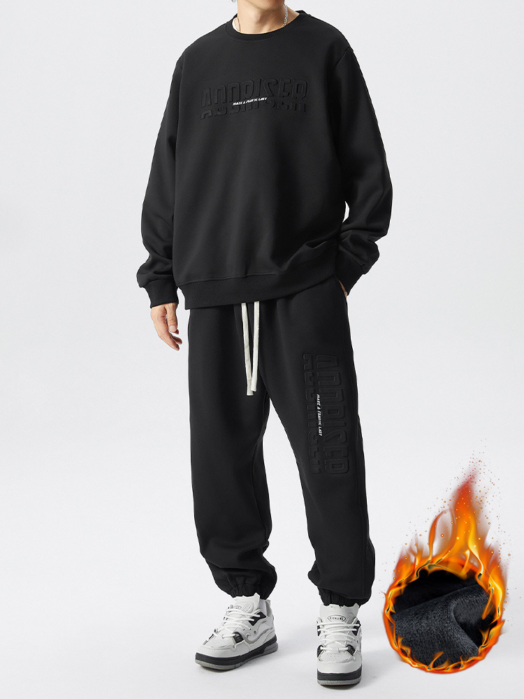 胖子大码男装卫衣长裤套装男潮流胖子肥佬加肥透气显瘦运动休闲装