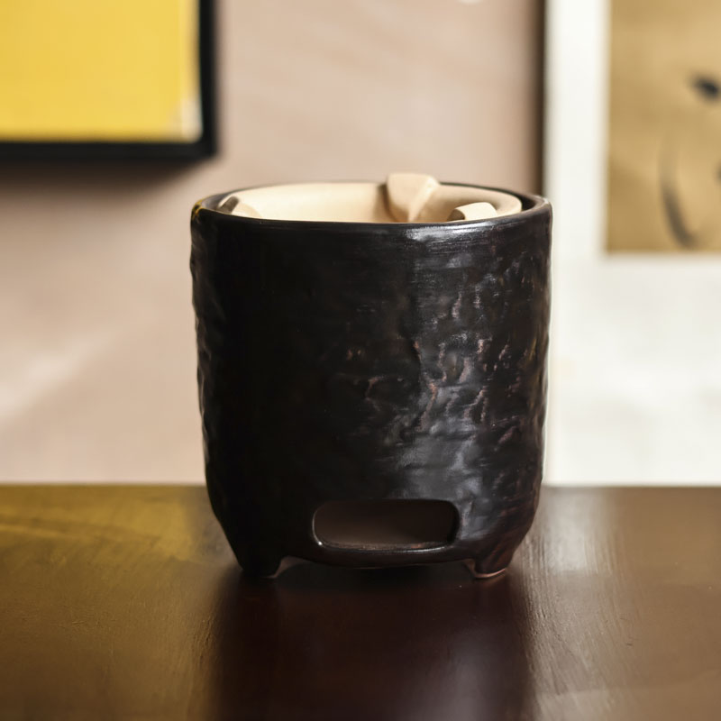 【福器】手拙 碳炉（本0355）直径11厘米高11厘米