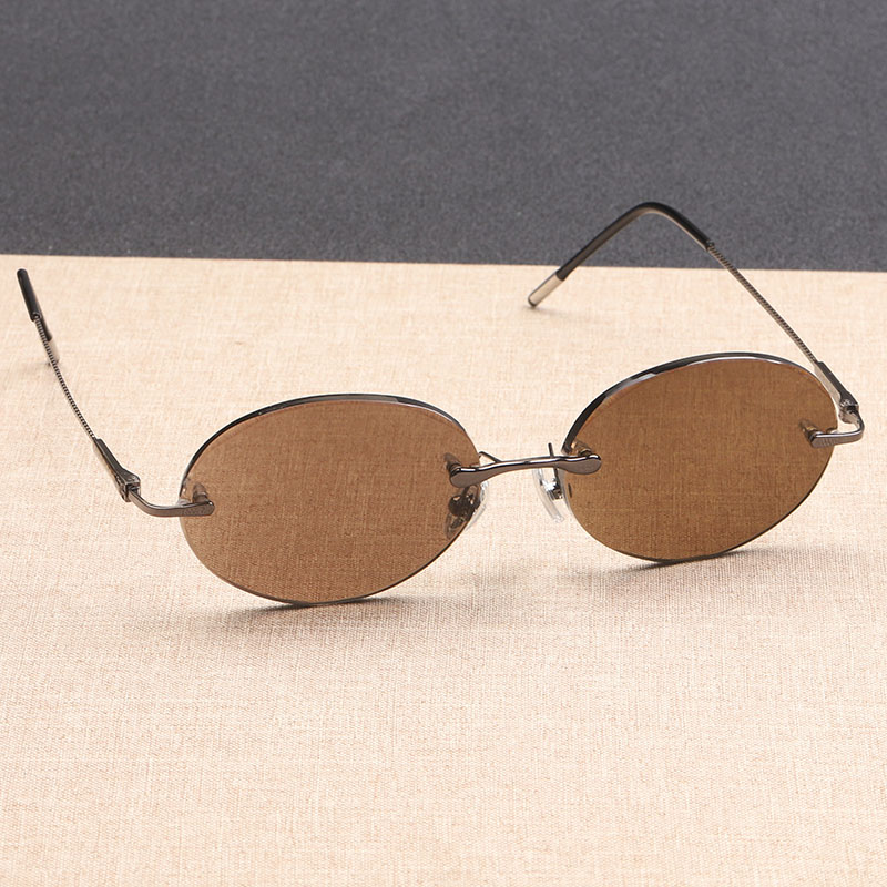 天然水晶眼镜太阳镜石头镜墨镜护目开车鸡蛋圆无框东海正品高档