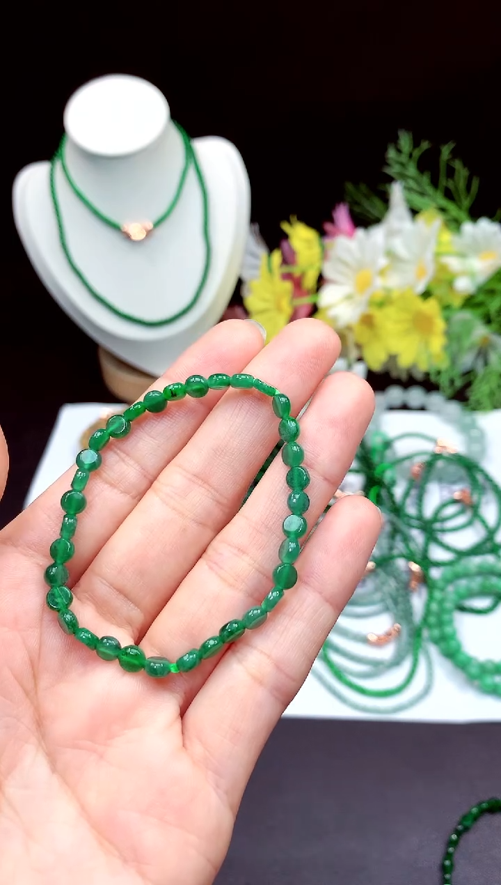 【闪购商品】翡翠手链未镶嵌手串