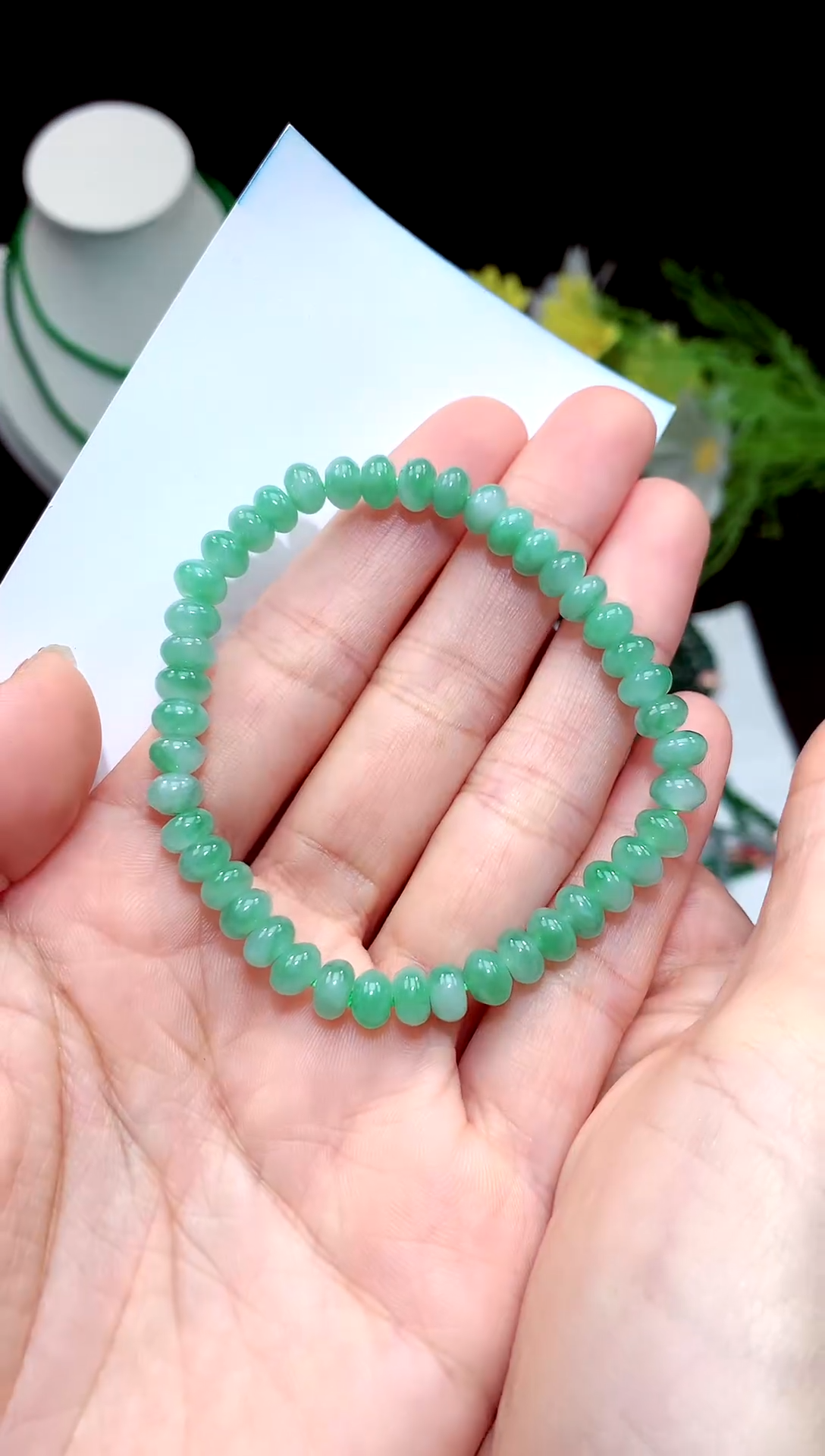 【闪购商品】翡翠手链未镶嵌手串