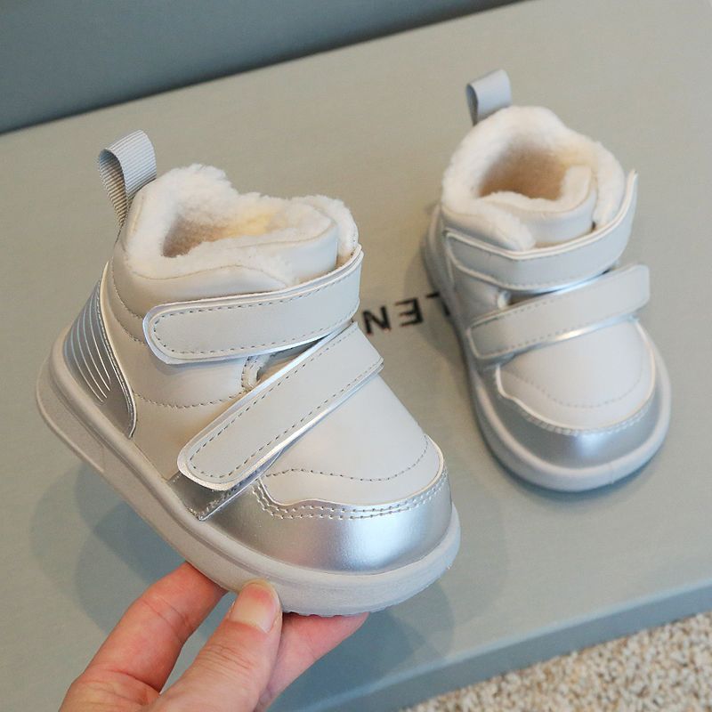 冬季新款儿童棉鞋加厚防滑宝宝学步鞋男女童运动鞋加绒防