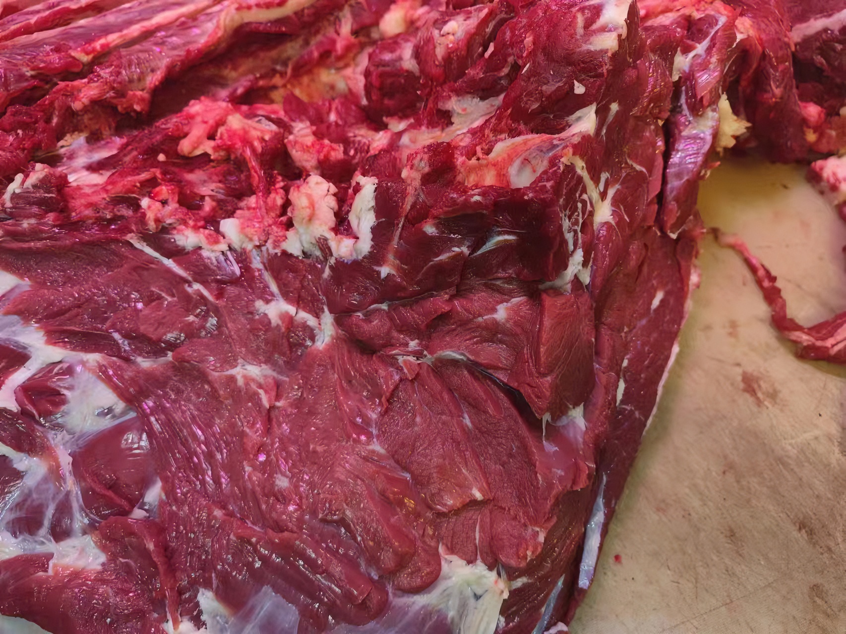 小黄牛  大块肉可炸肉丸