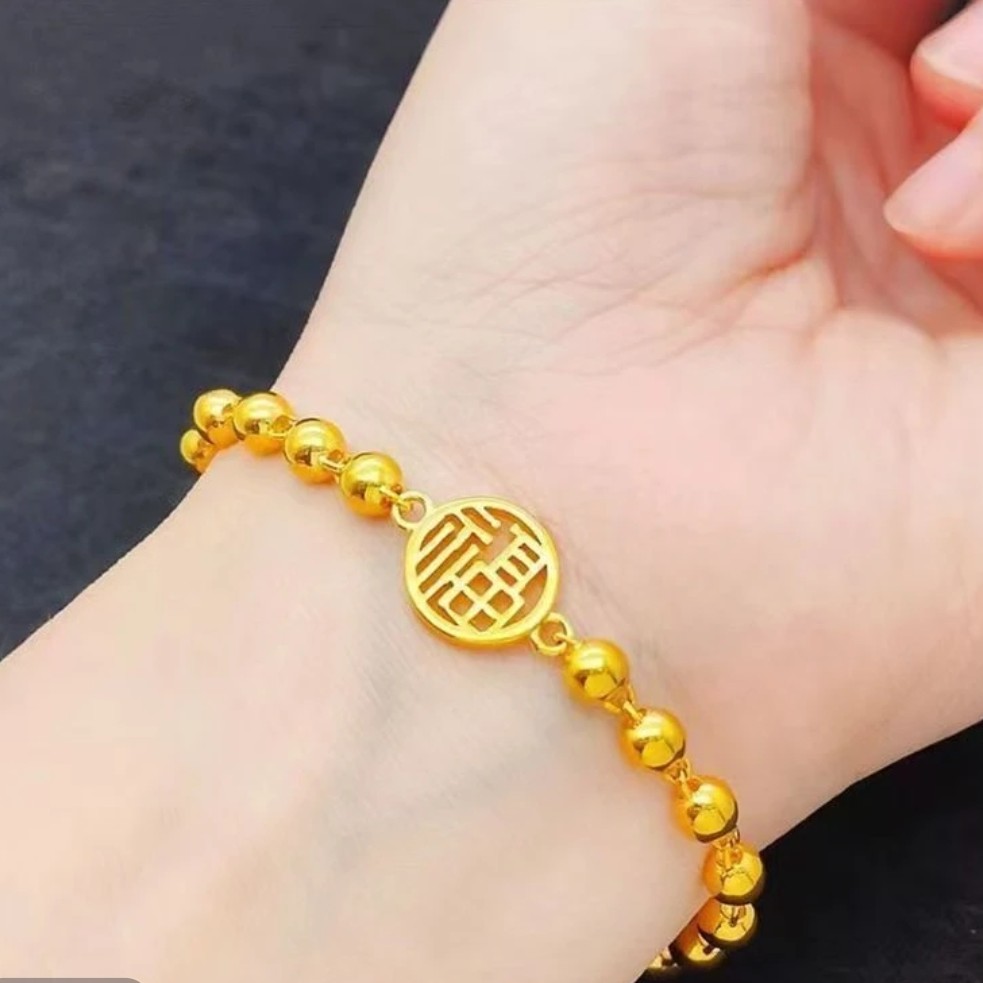 铜合金手链 国潮福牌光珠手链手串女士高级感0016