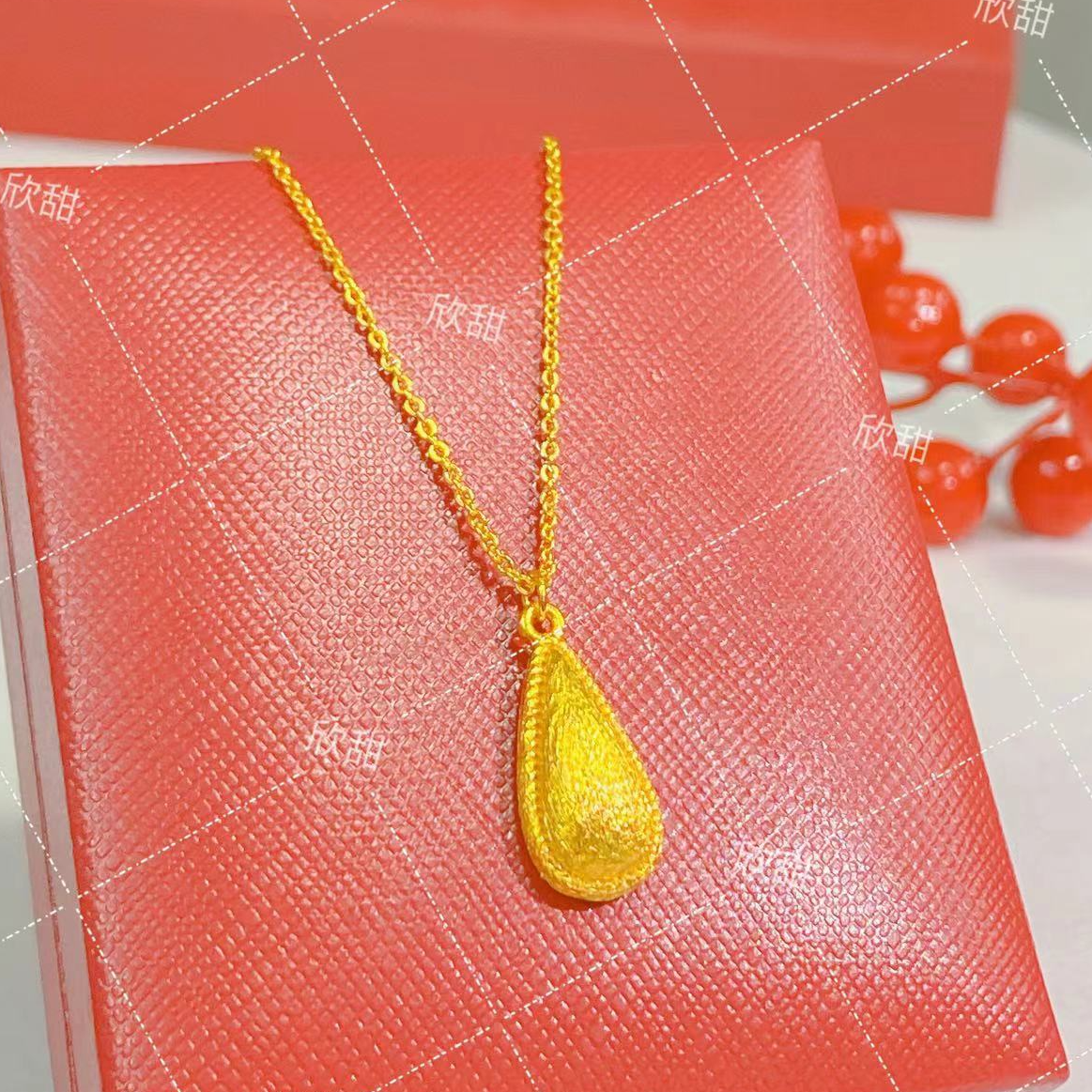 铜合金项链 新款拉丝瓜子复古女士项链经典磨砂百搭锁骨链0195 