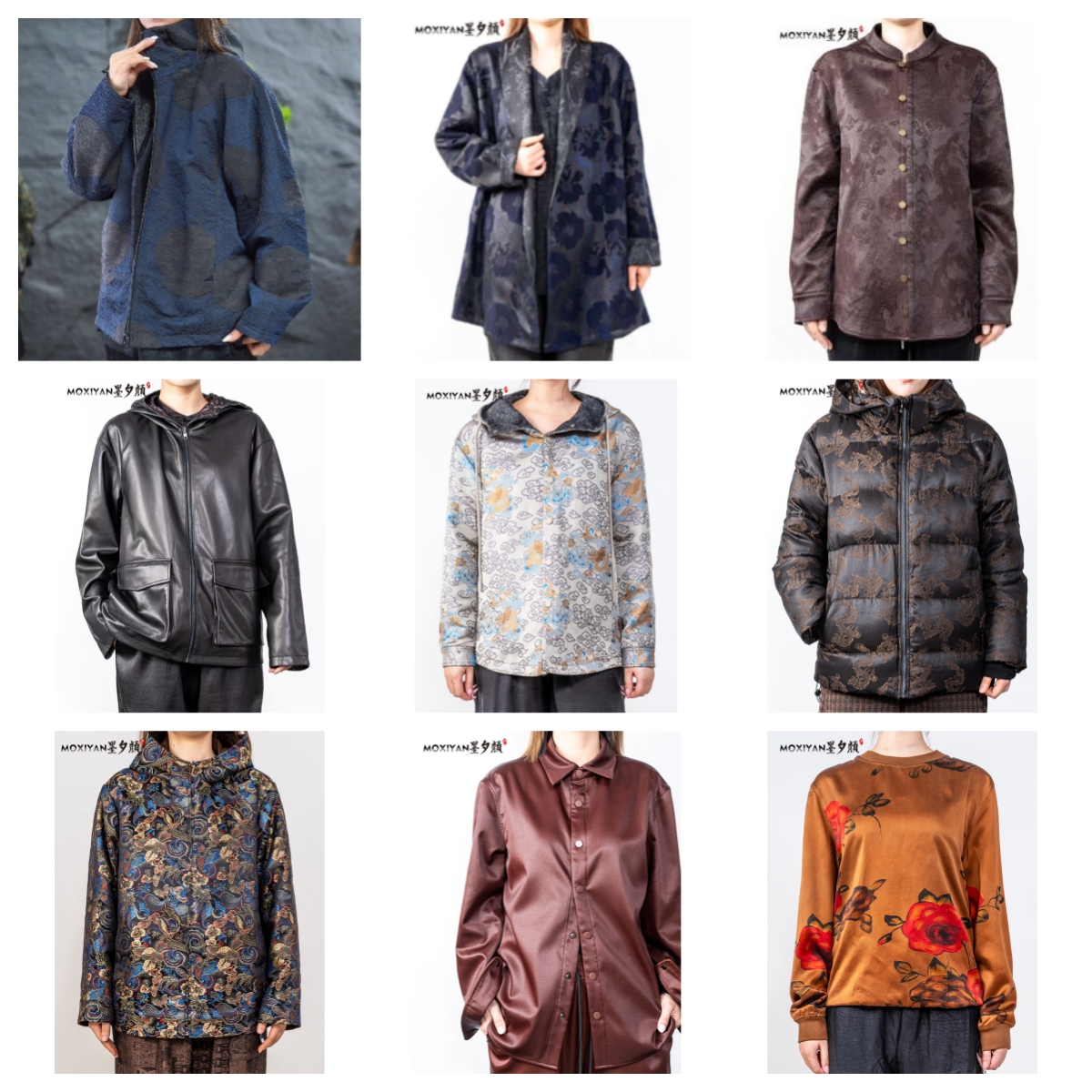 【墨夕颜青仓链接-皮衣】非遗顺德桑蚕丝新中式 断码孤品男装