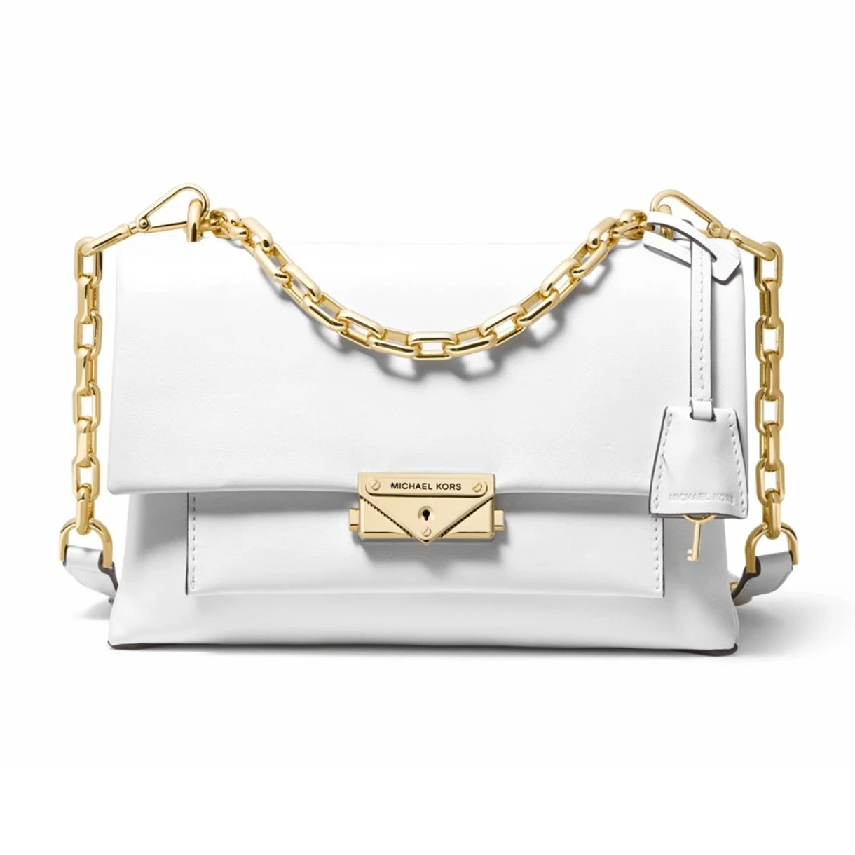 95新 MICHAELKORS/迈克高仕 mk/白色信封斜挎包/17009/姐妹花