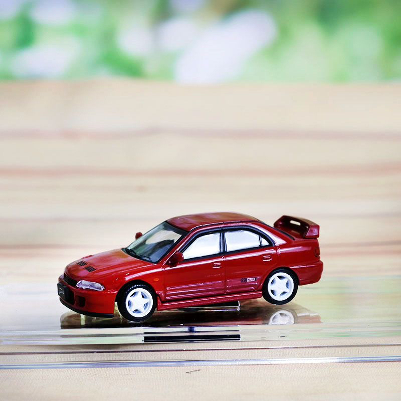 现货 BM 1:64 红色翼豹Impreza WRX 1994 带配件 合金汽车模型
