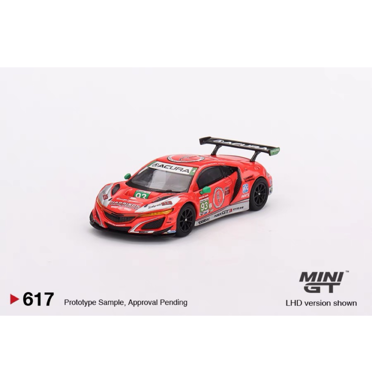 MINIGT 1:64讴歌Acura NSX GT3 EVO22 #93跑车合金汽车模型617
