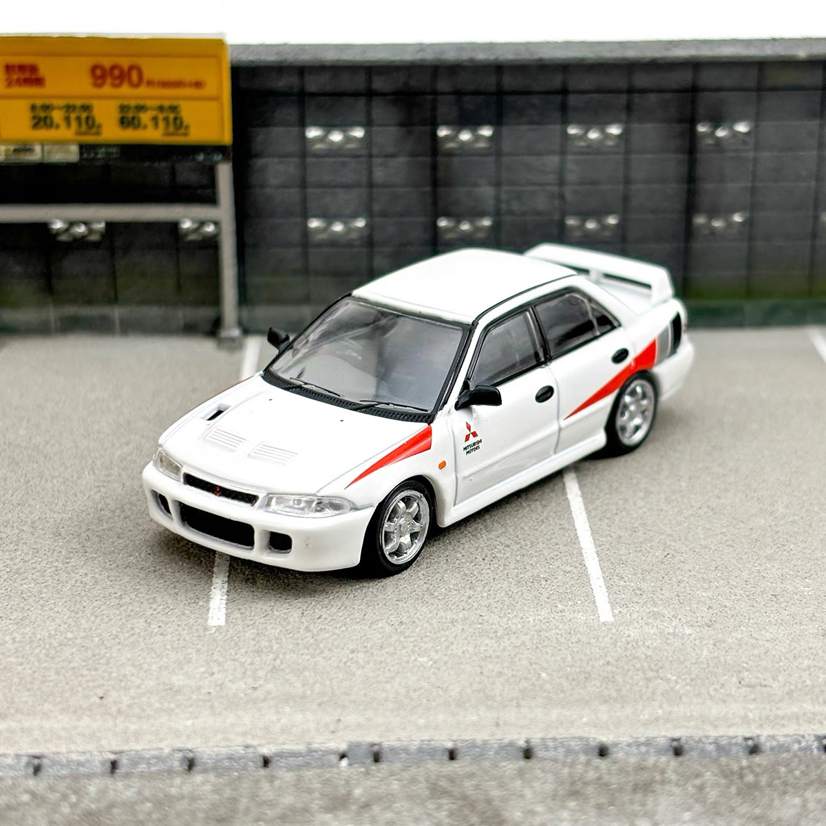 TW Tarmac Works 1:64三 凌 EVO蓝瑟Lancer RS Evolution汽车模型