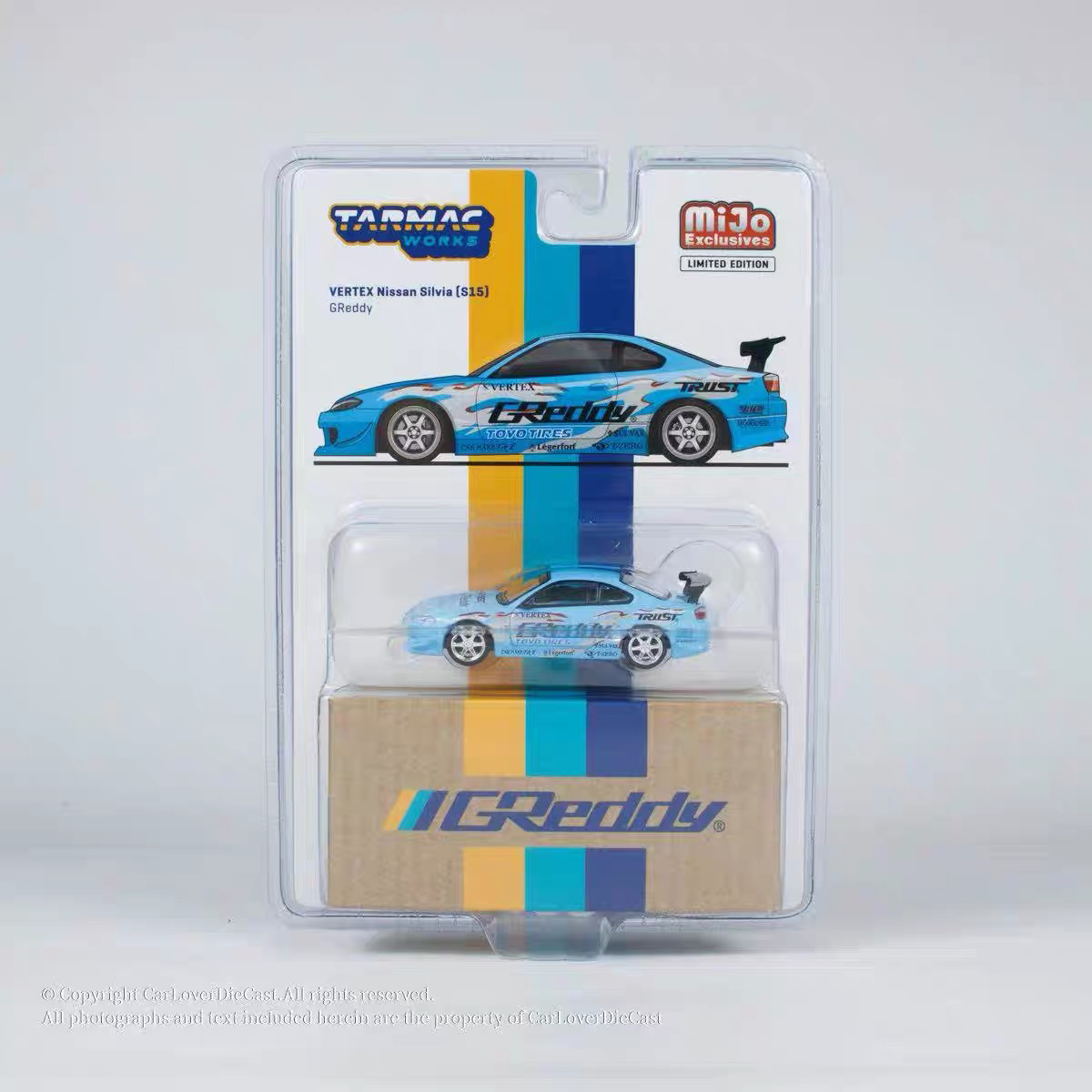 日产尼桑S15 SILVIA GReddy TW x MIJO 1:64仿真合金汽车模型收藏