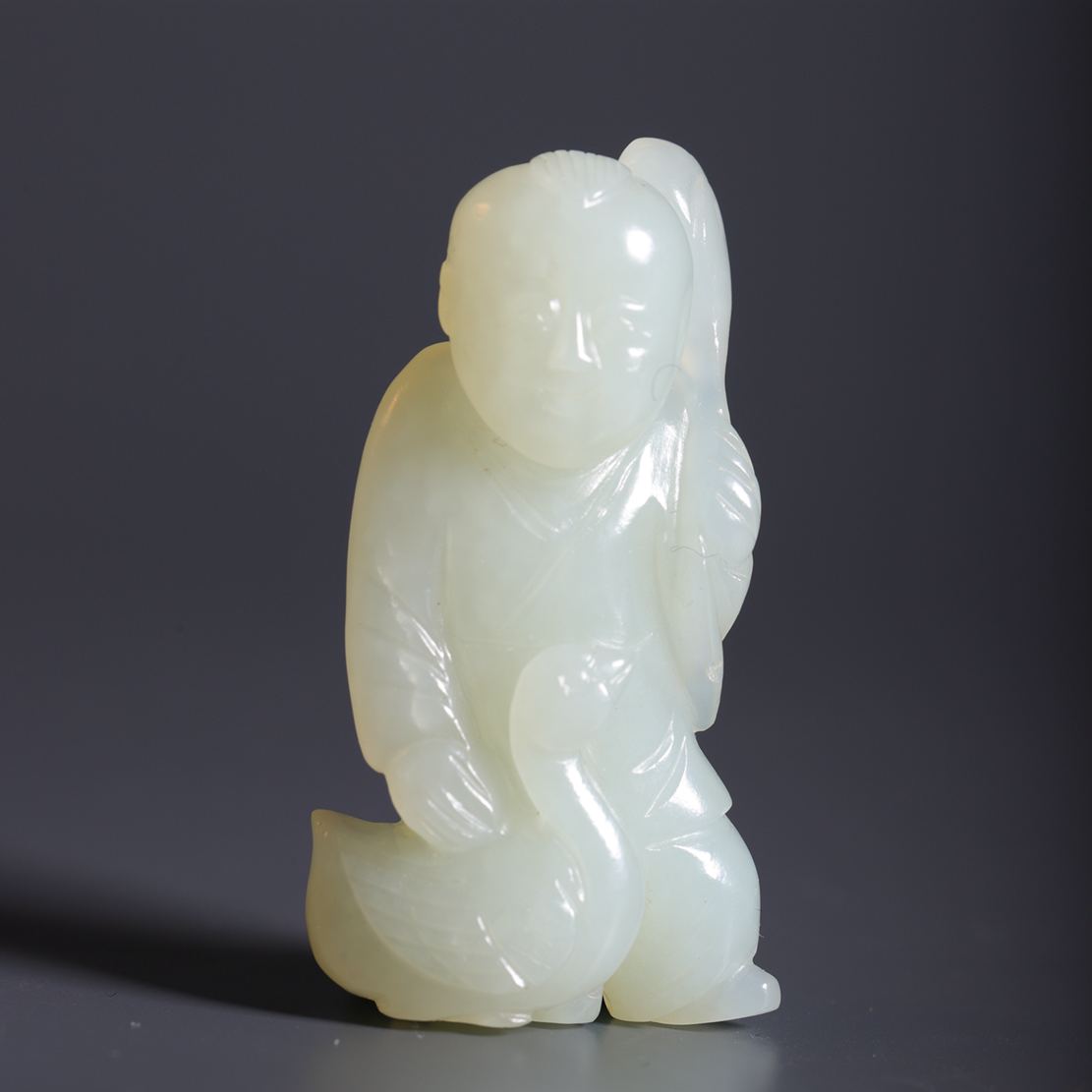 633清和田玉戏鹅童子1111