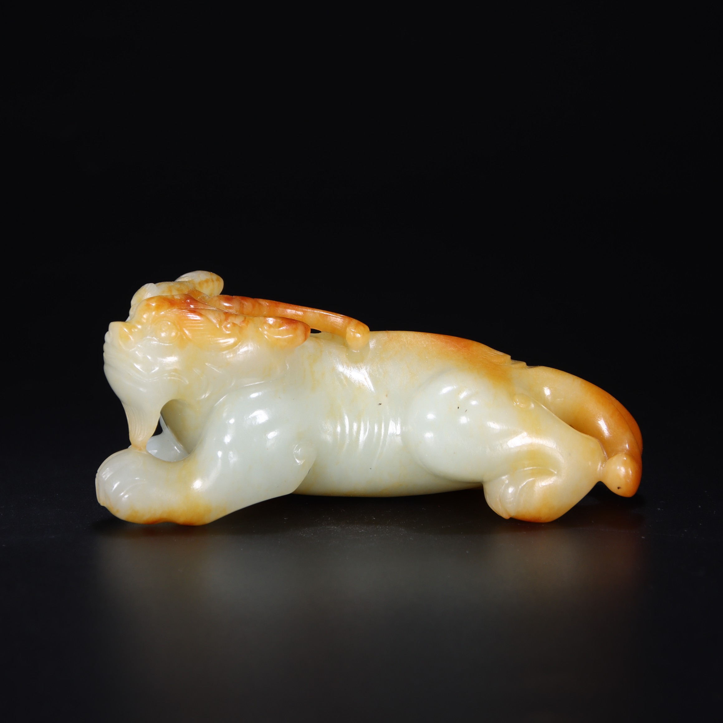 291清和田玉瑞兽摆件1207