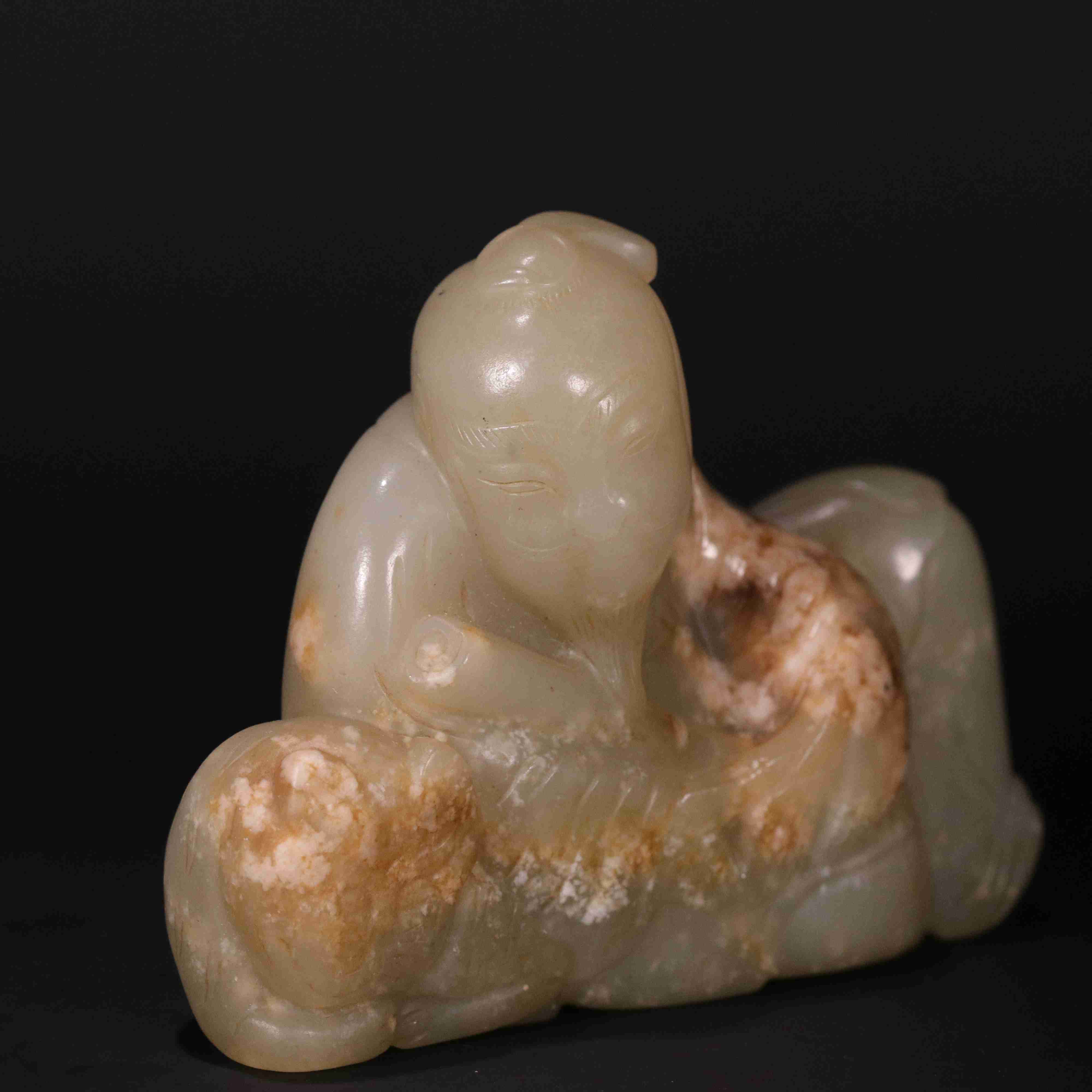 1293明和田玉财神赵公明1023