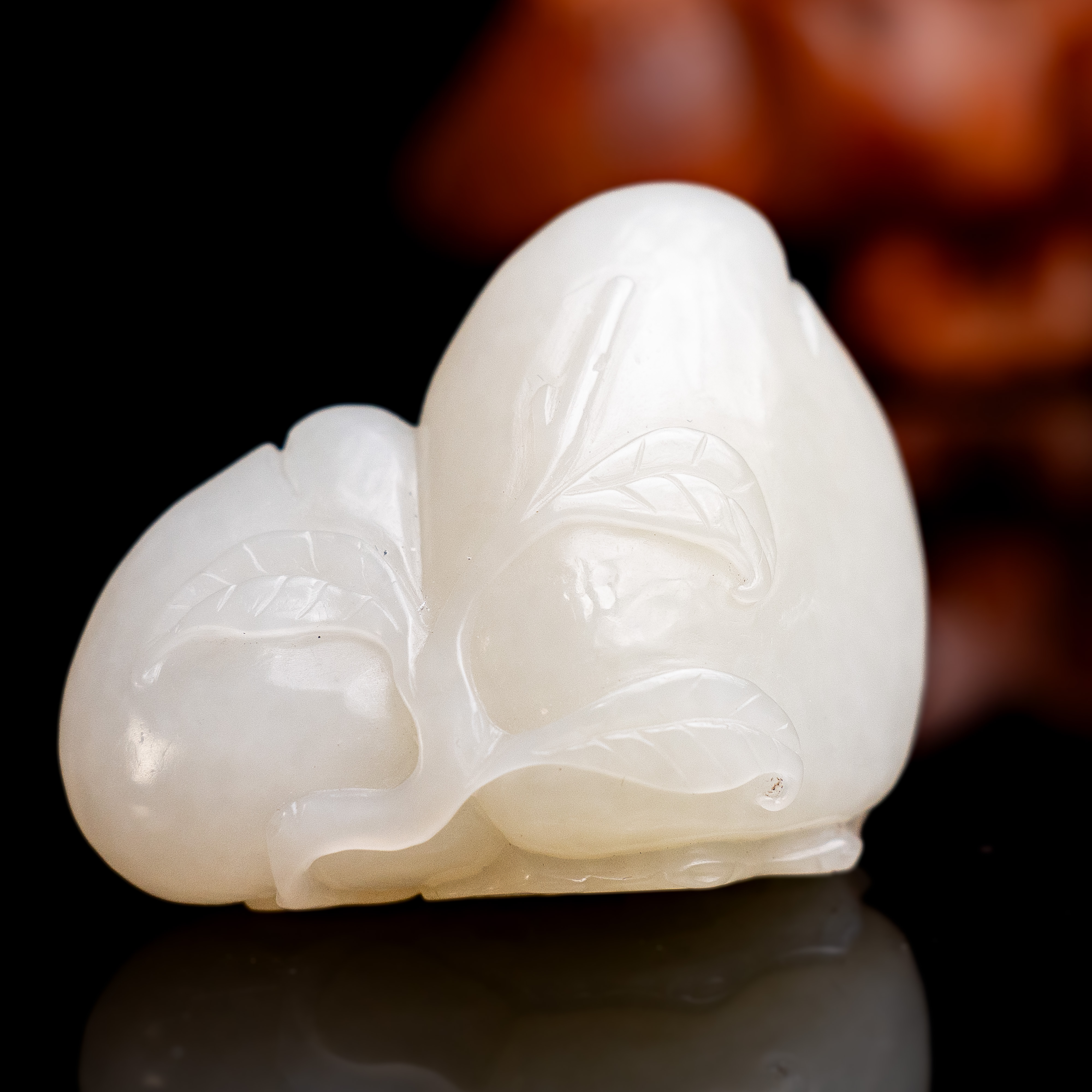 743清代和田玉福寿如意988