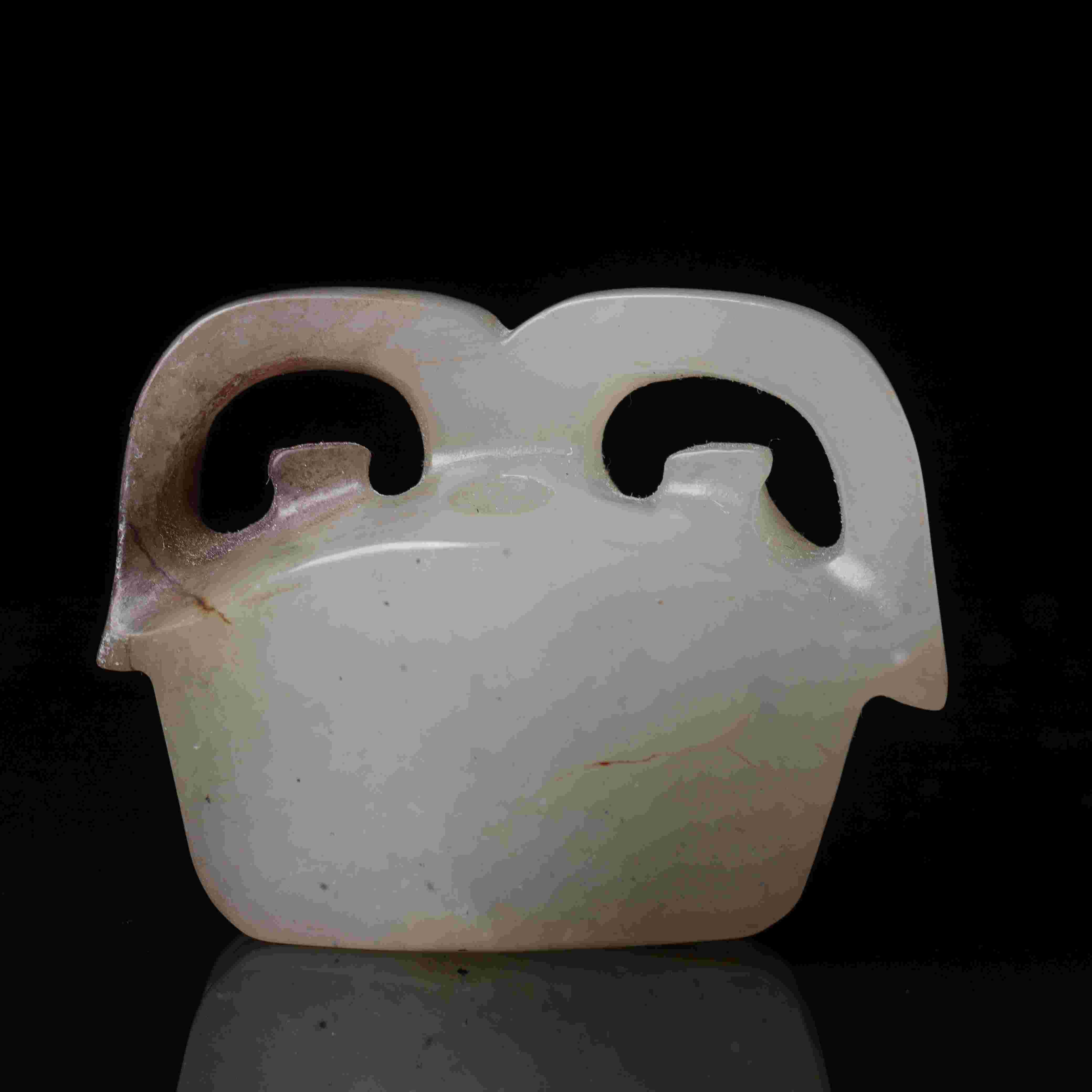 755明代和田玉虎头挂坠24