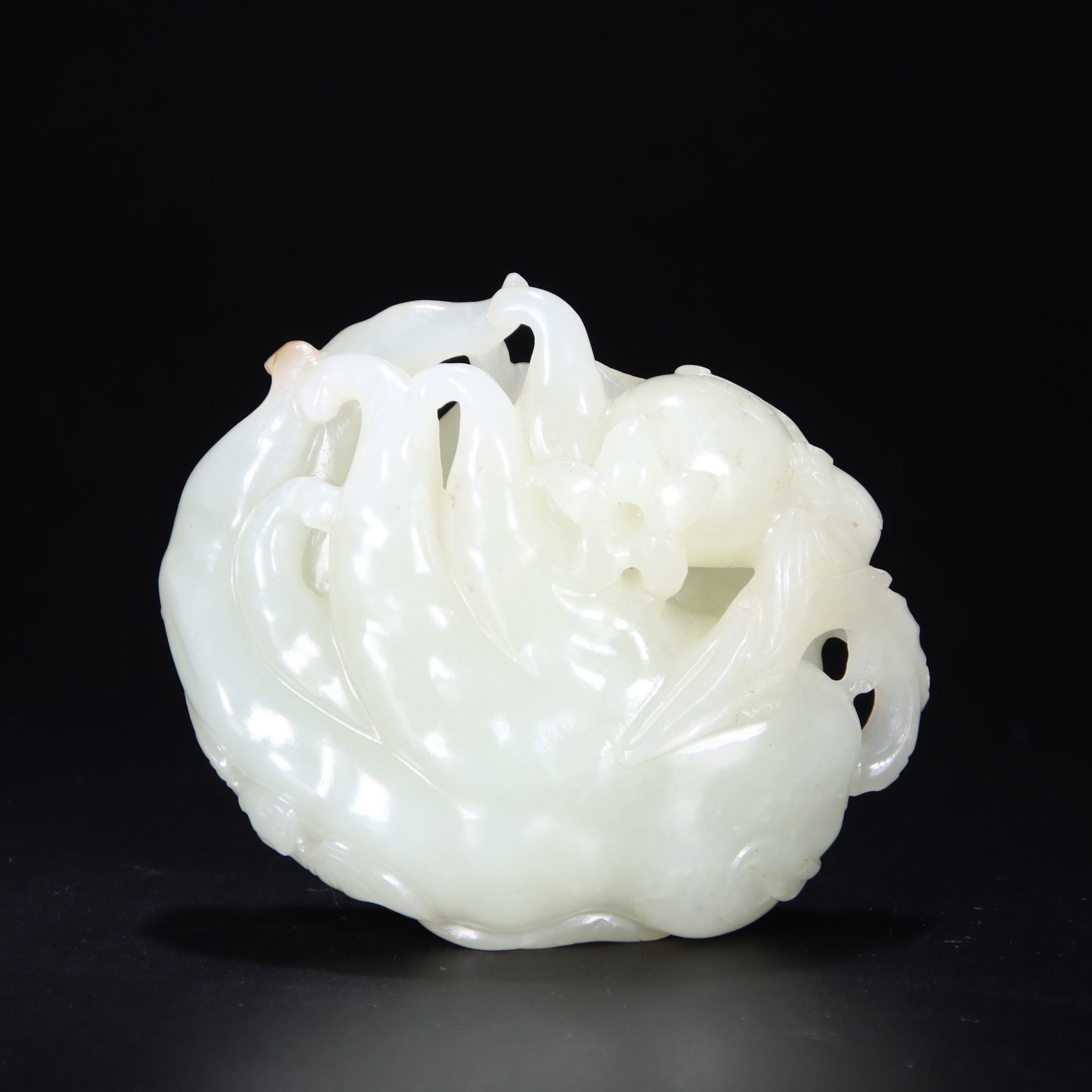 1315清和田玉三多把件772