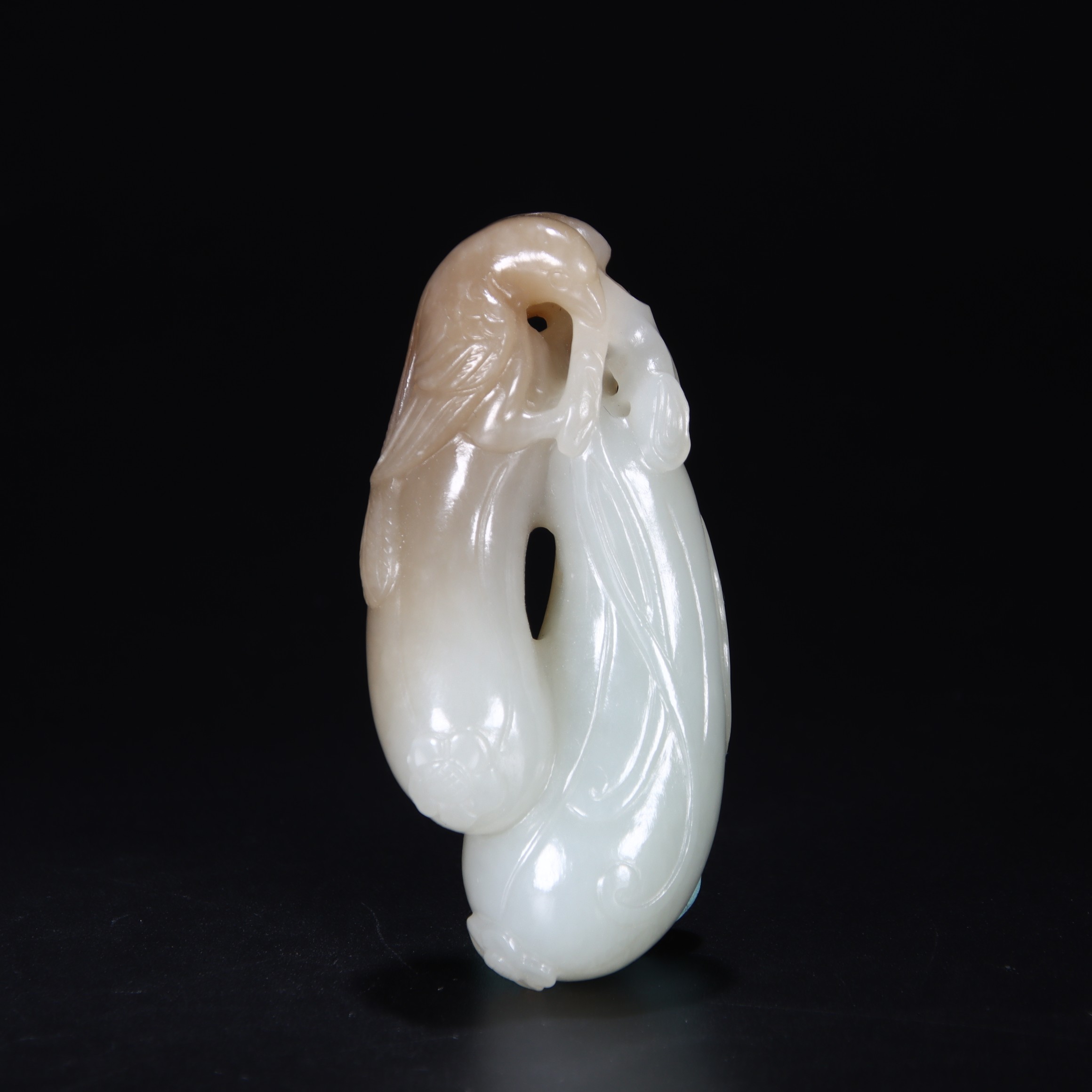 25清和田玉瓜瓞绵绵挂坠1100