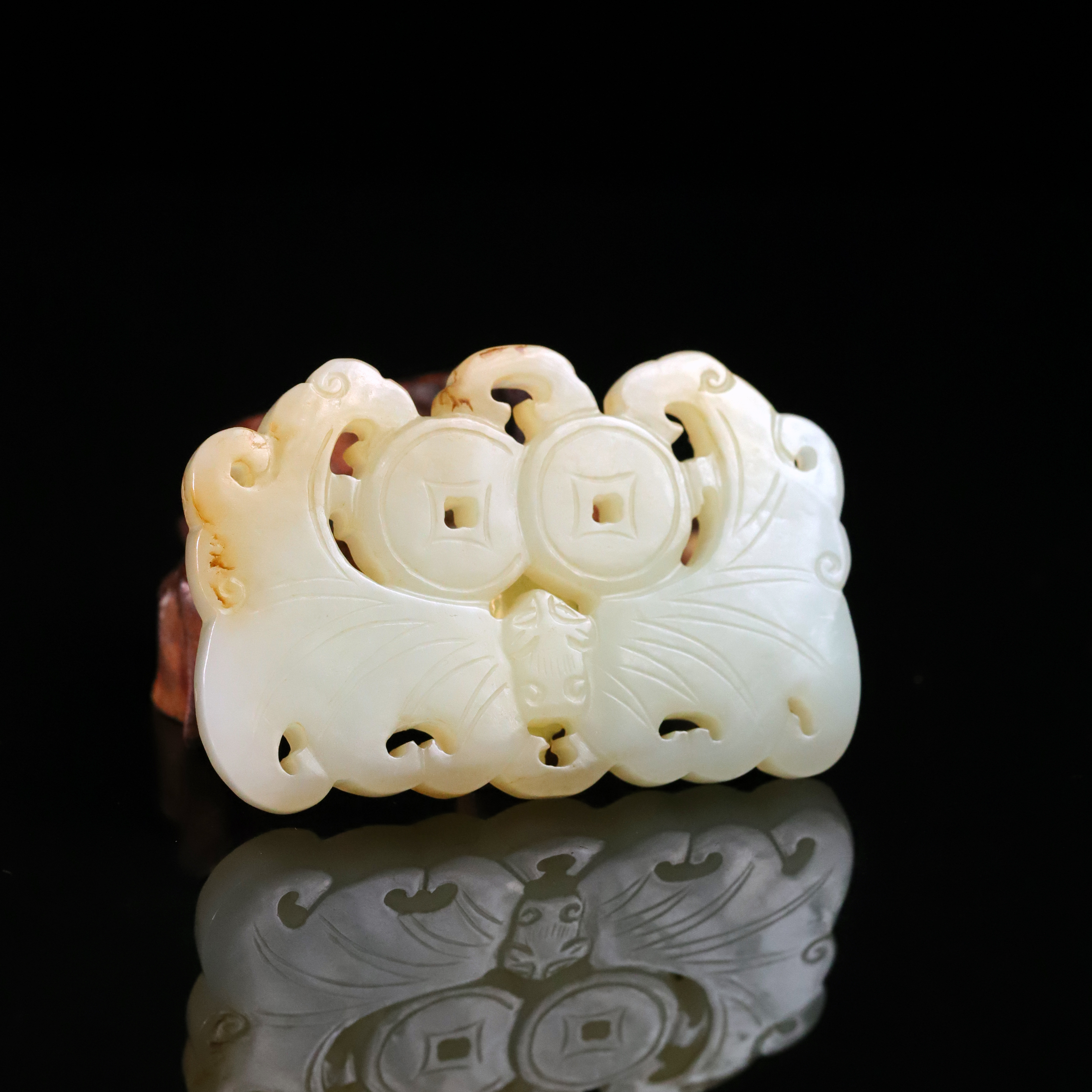 1159清代和田玉福到眼前玉佩196