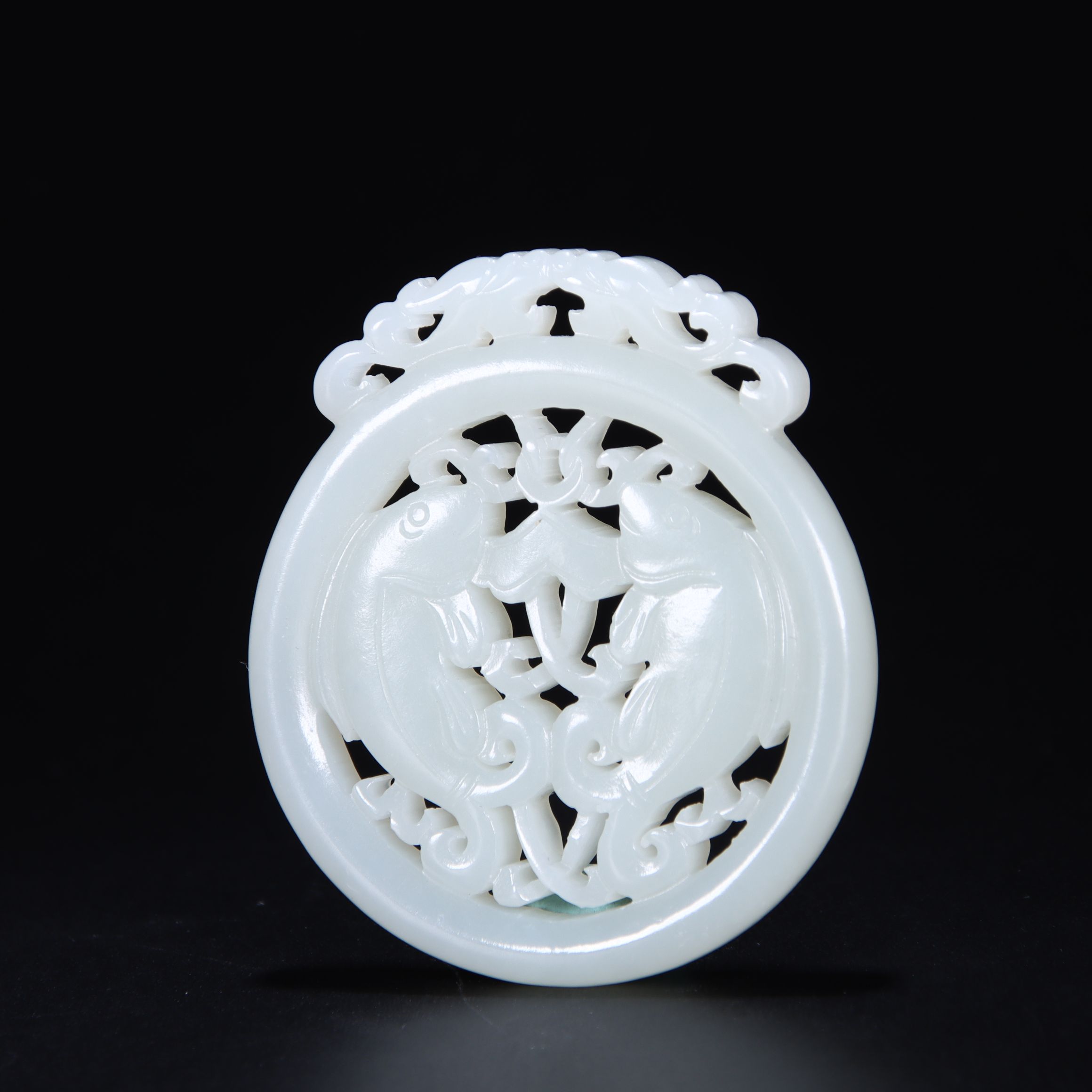 1290清代和田玉鱼纹佩96