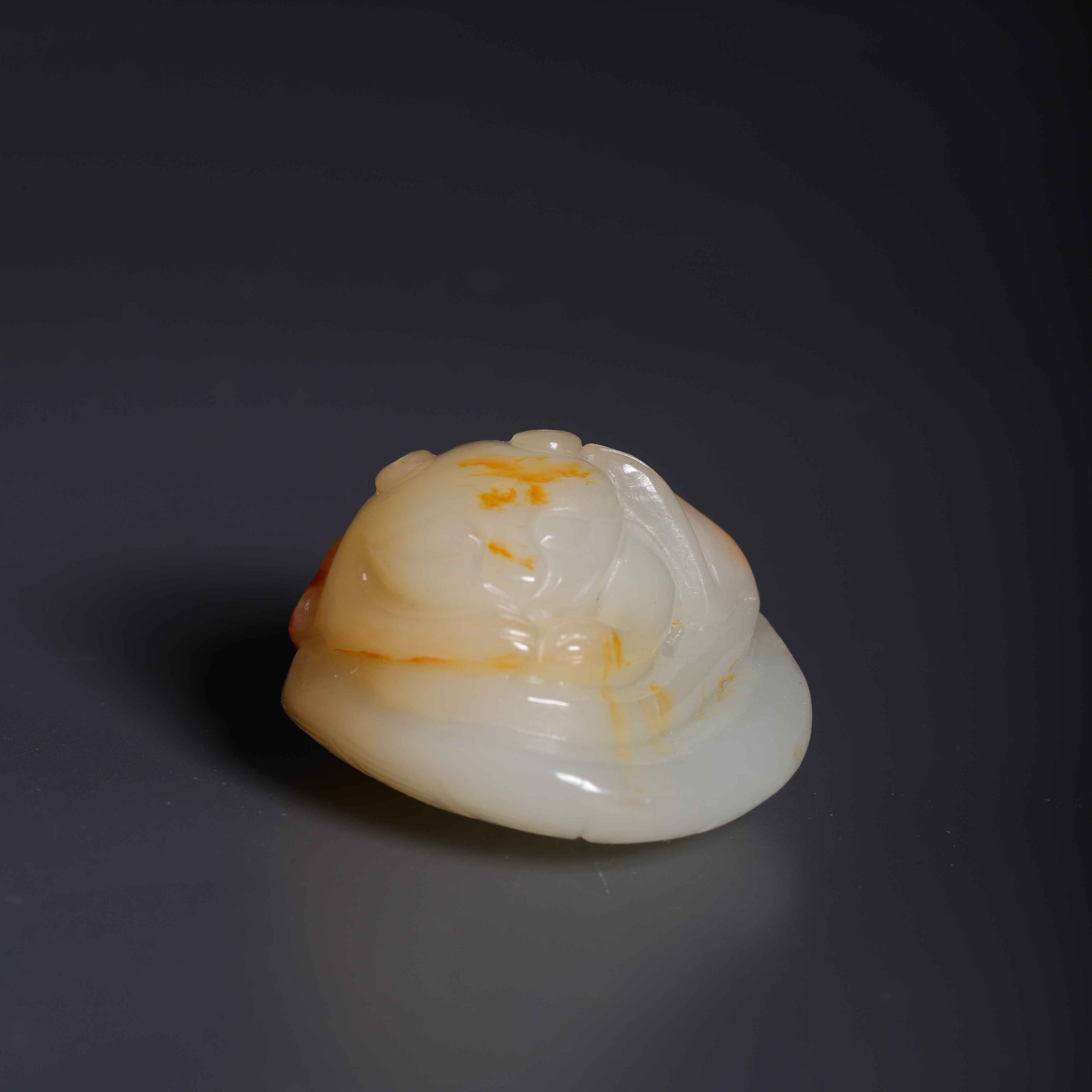 1120清和田玉荷叶瑞兽523