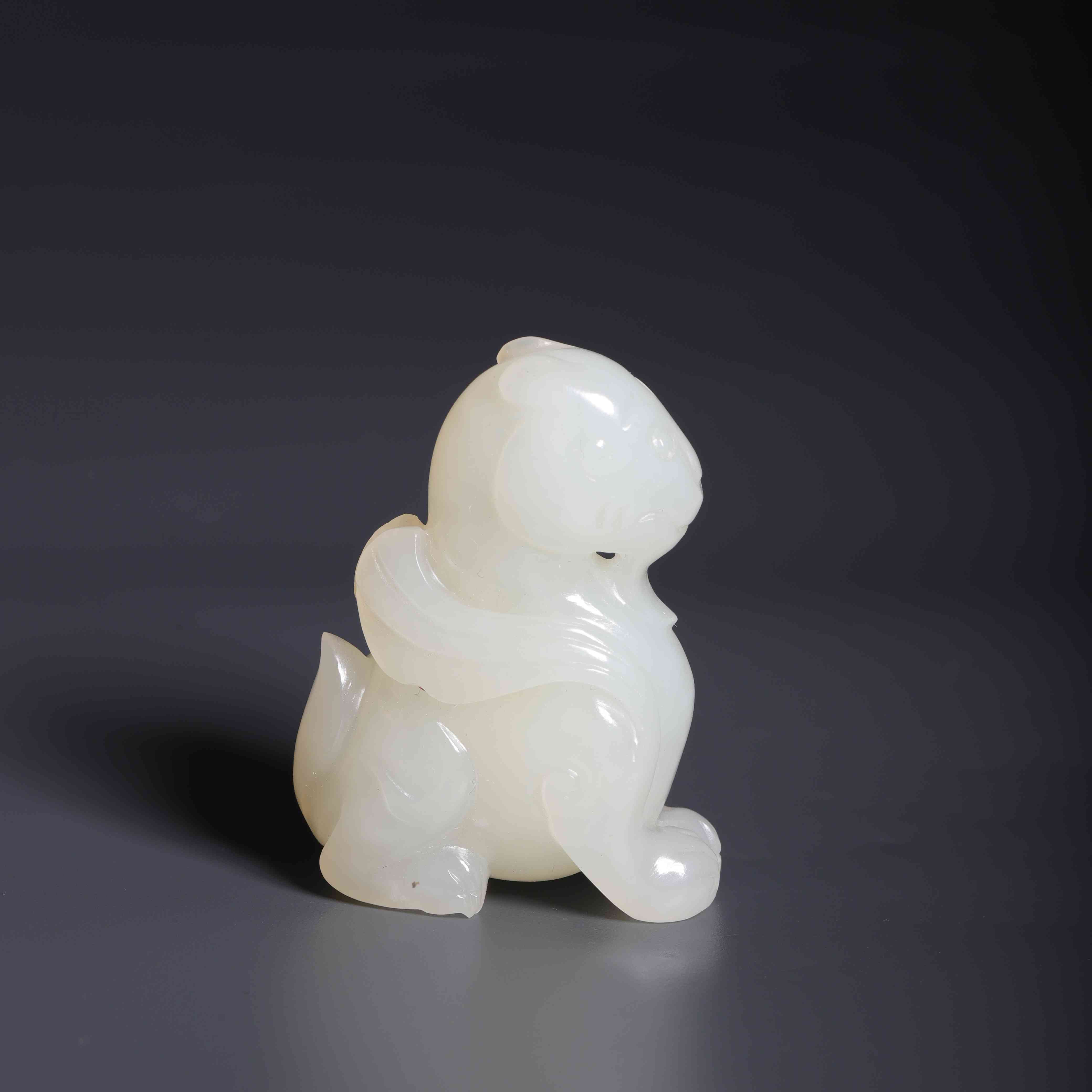 1533清代和田玉瑞兽436