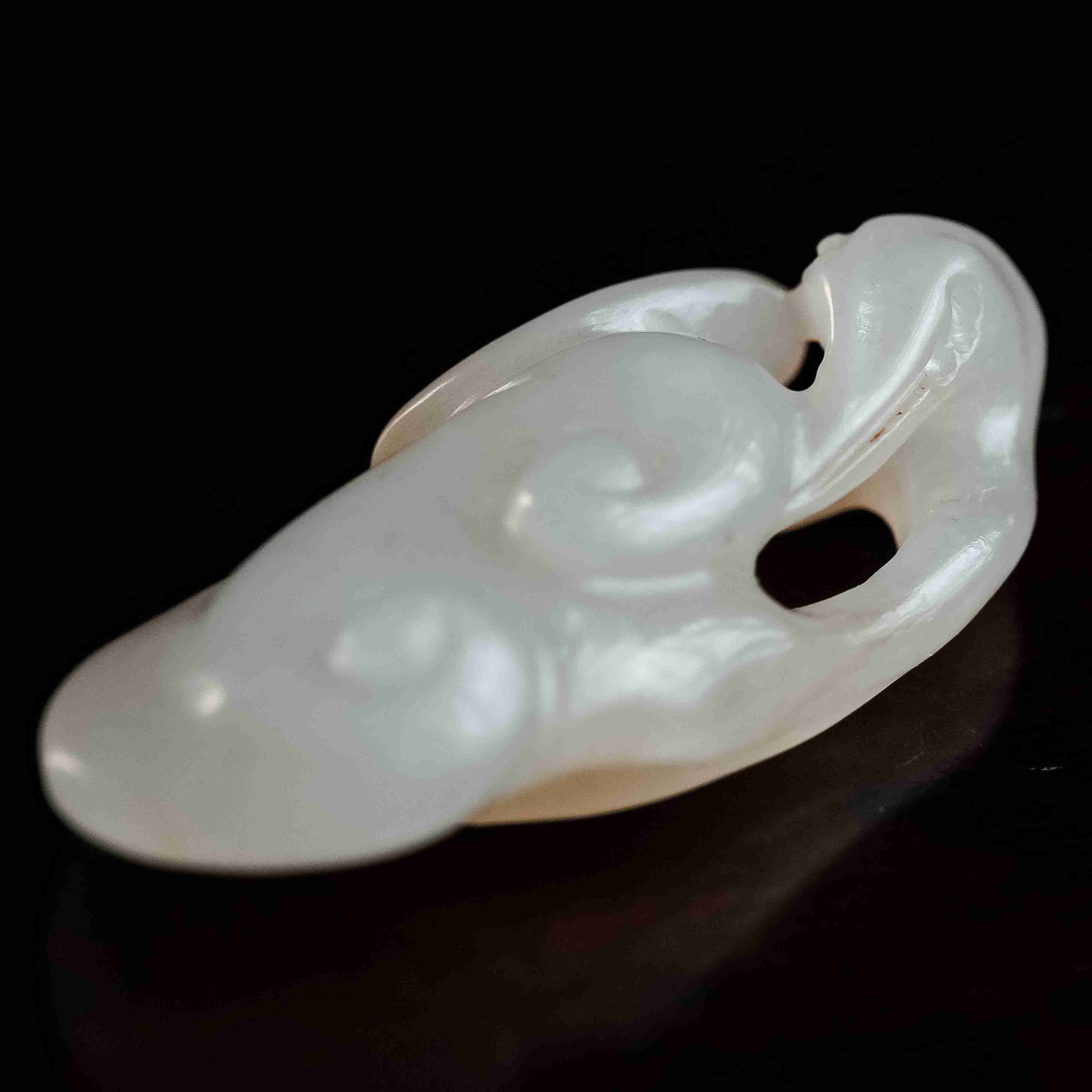 260清代和田玉如意灵芝412