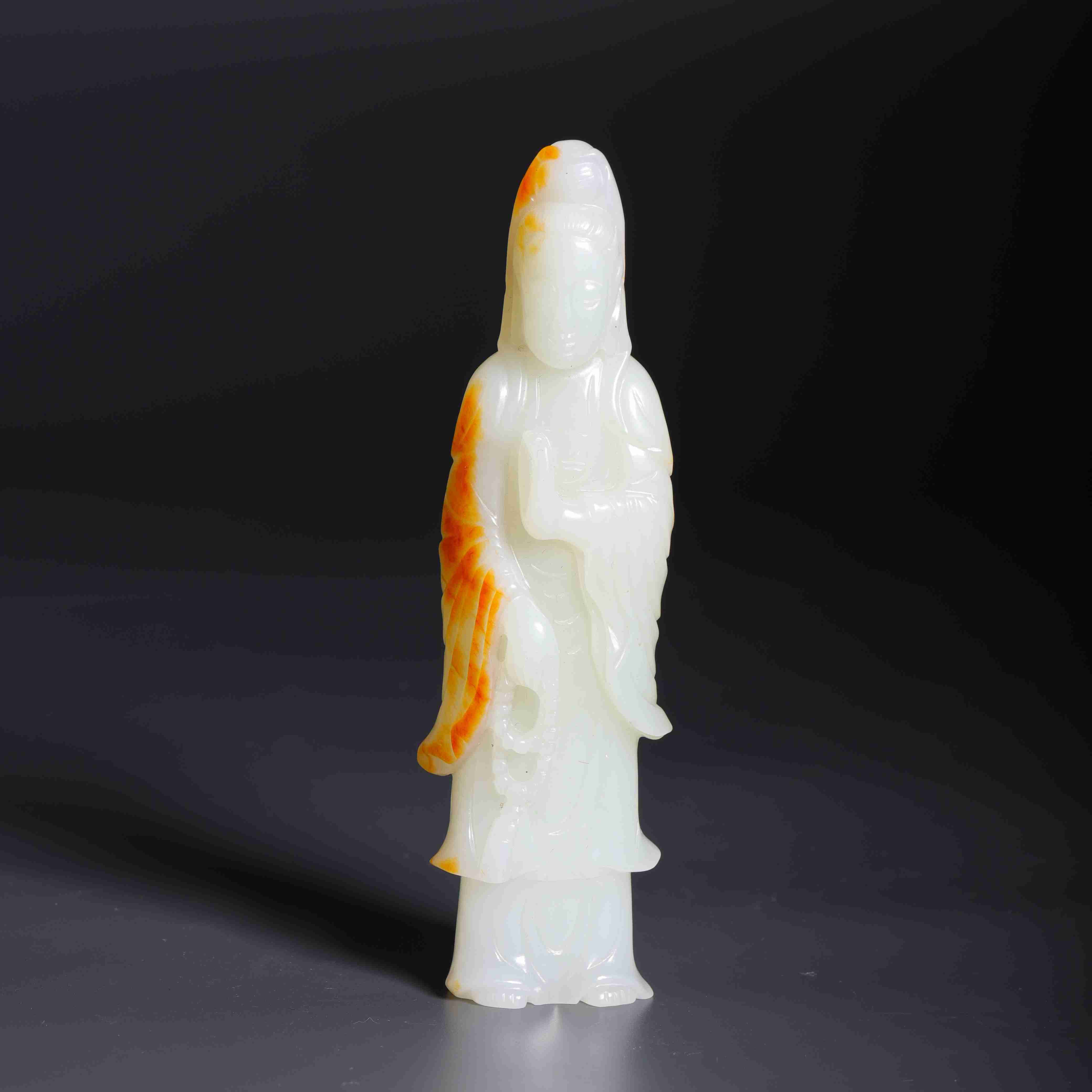 349清和田玉观音造像236