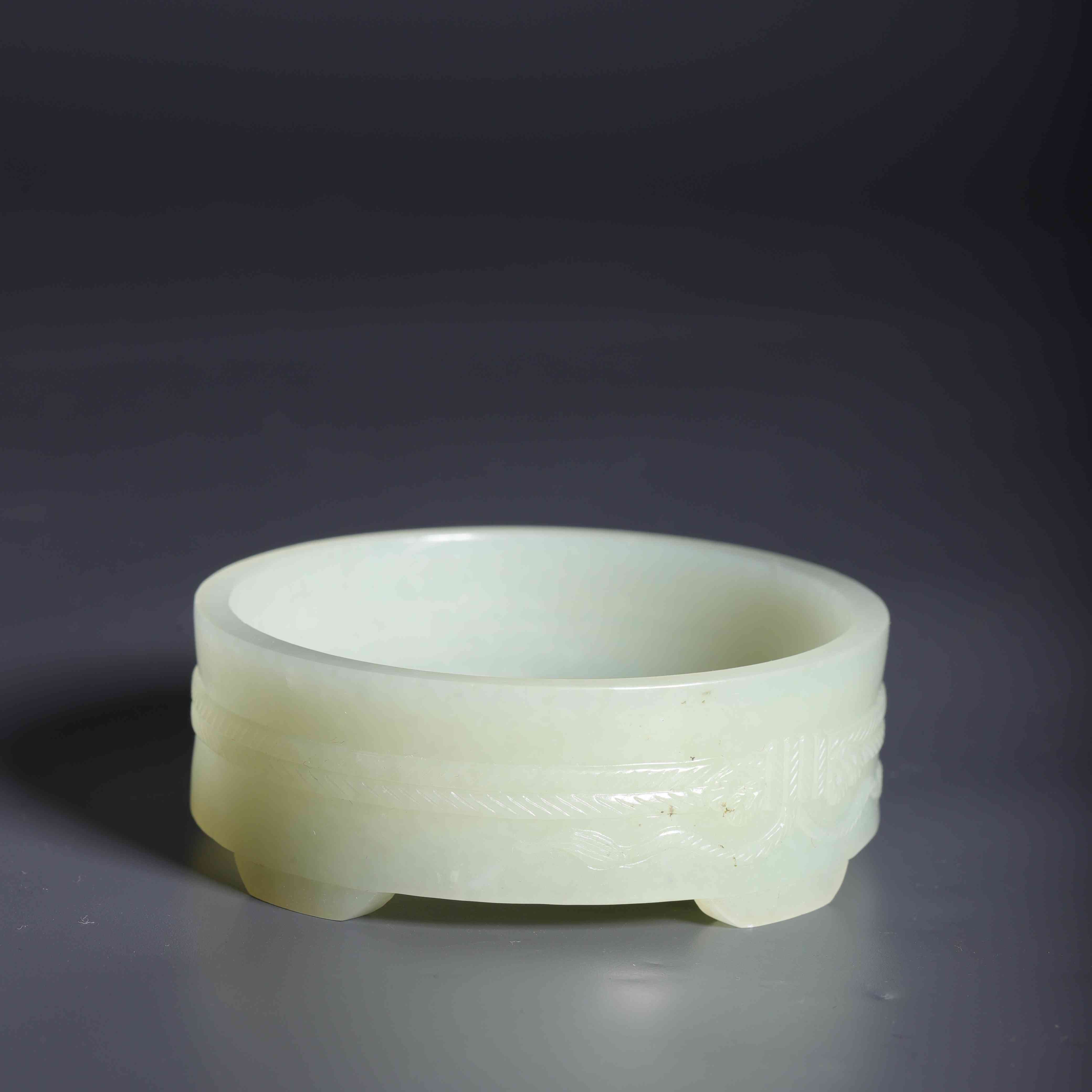 553清和田玉绳纹水盂17