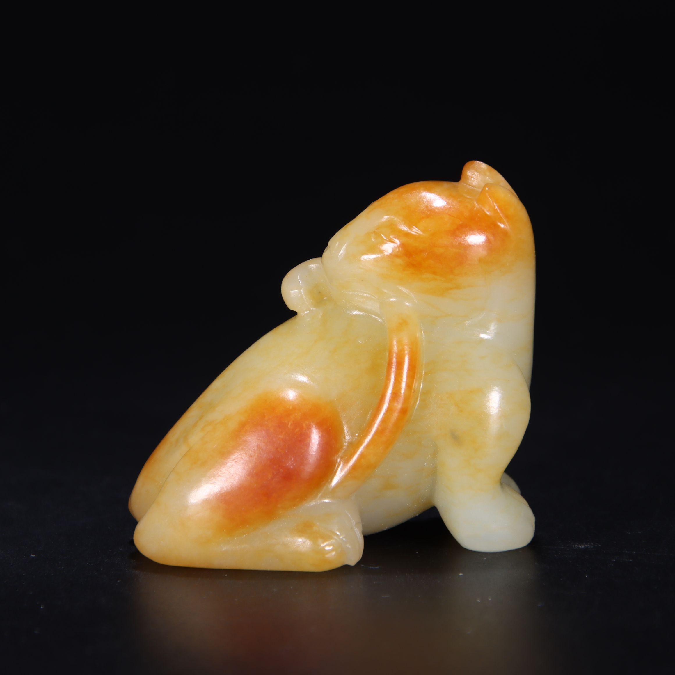 明代和田玉瑞兽631