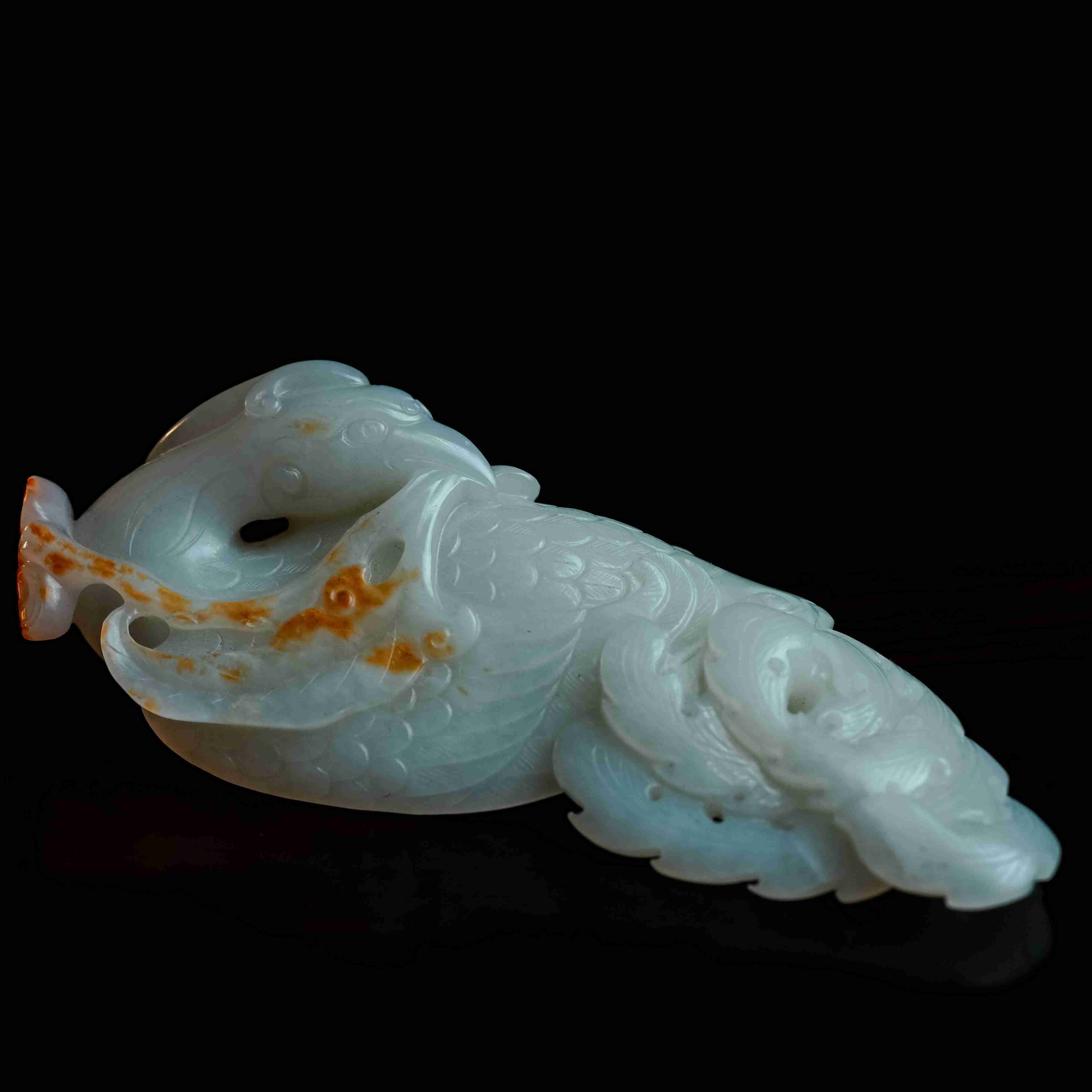 550清代和田玉凤鸟摆件148