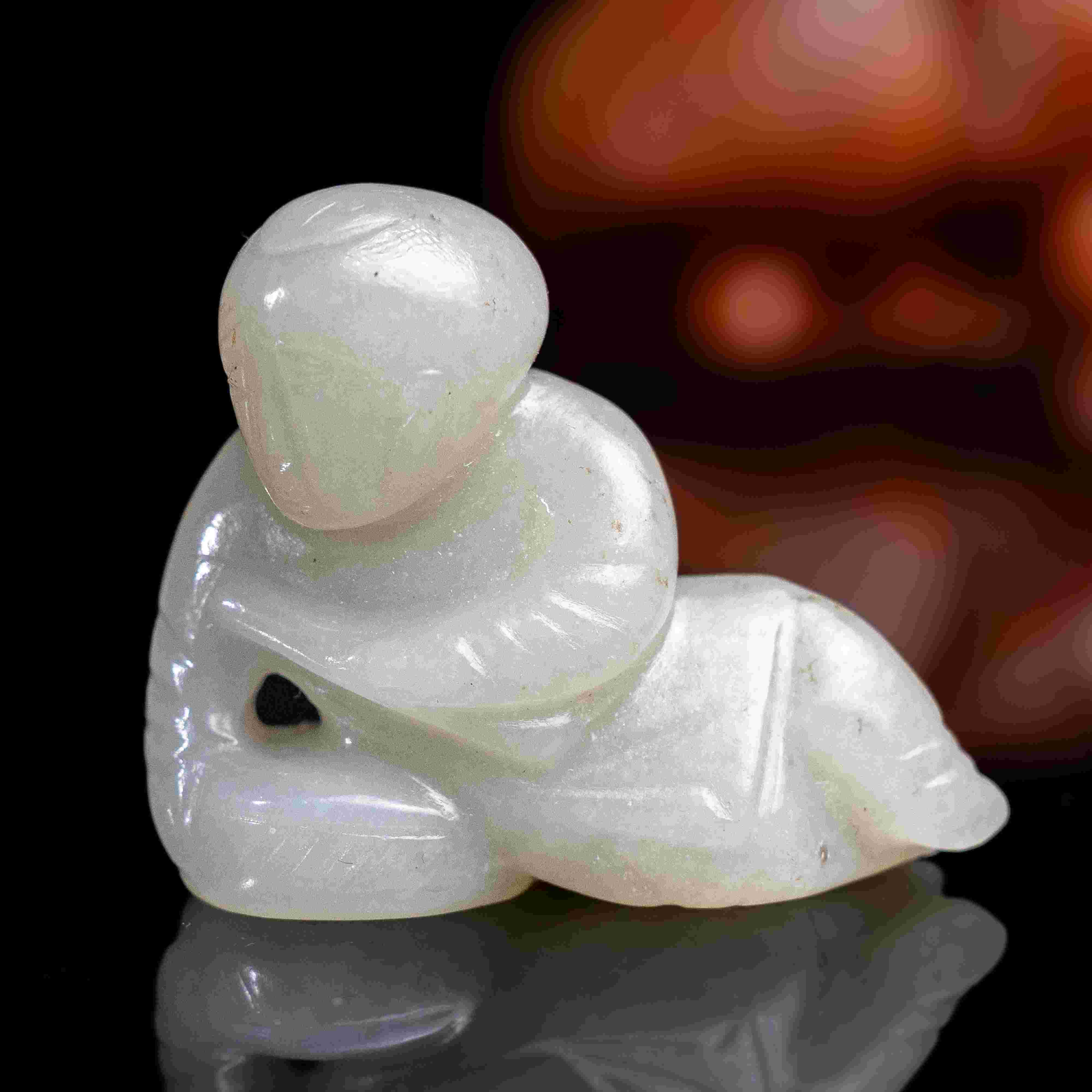 1314清代和田玉童子把件571